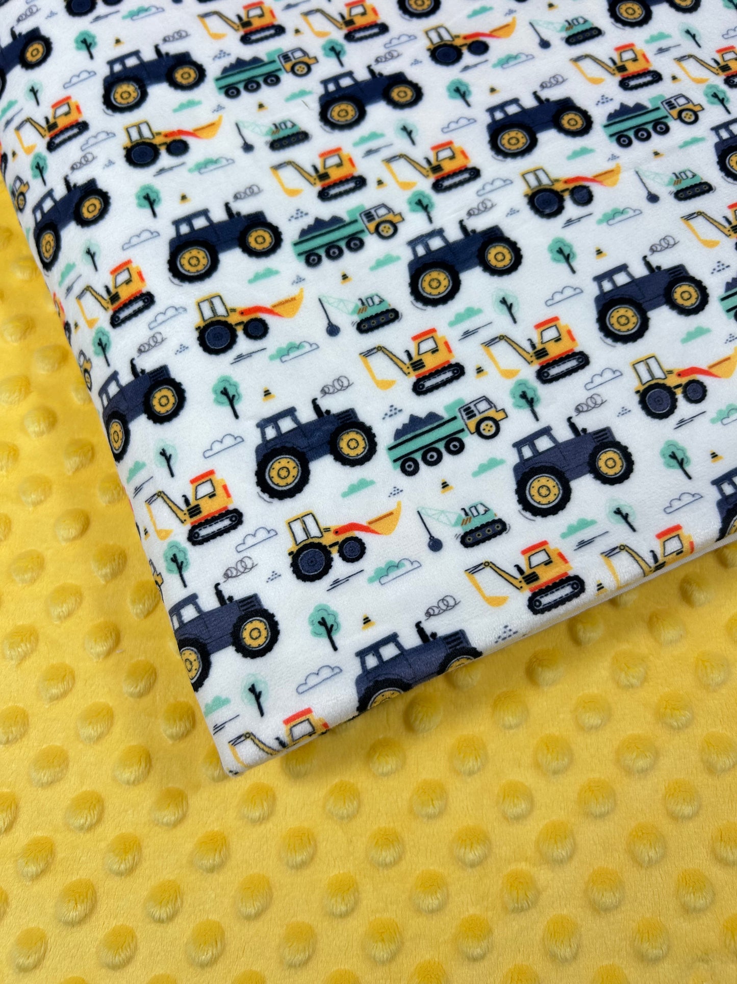 Farm Trucks - Minky Fabric