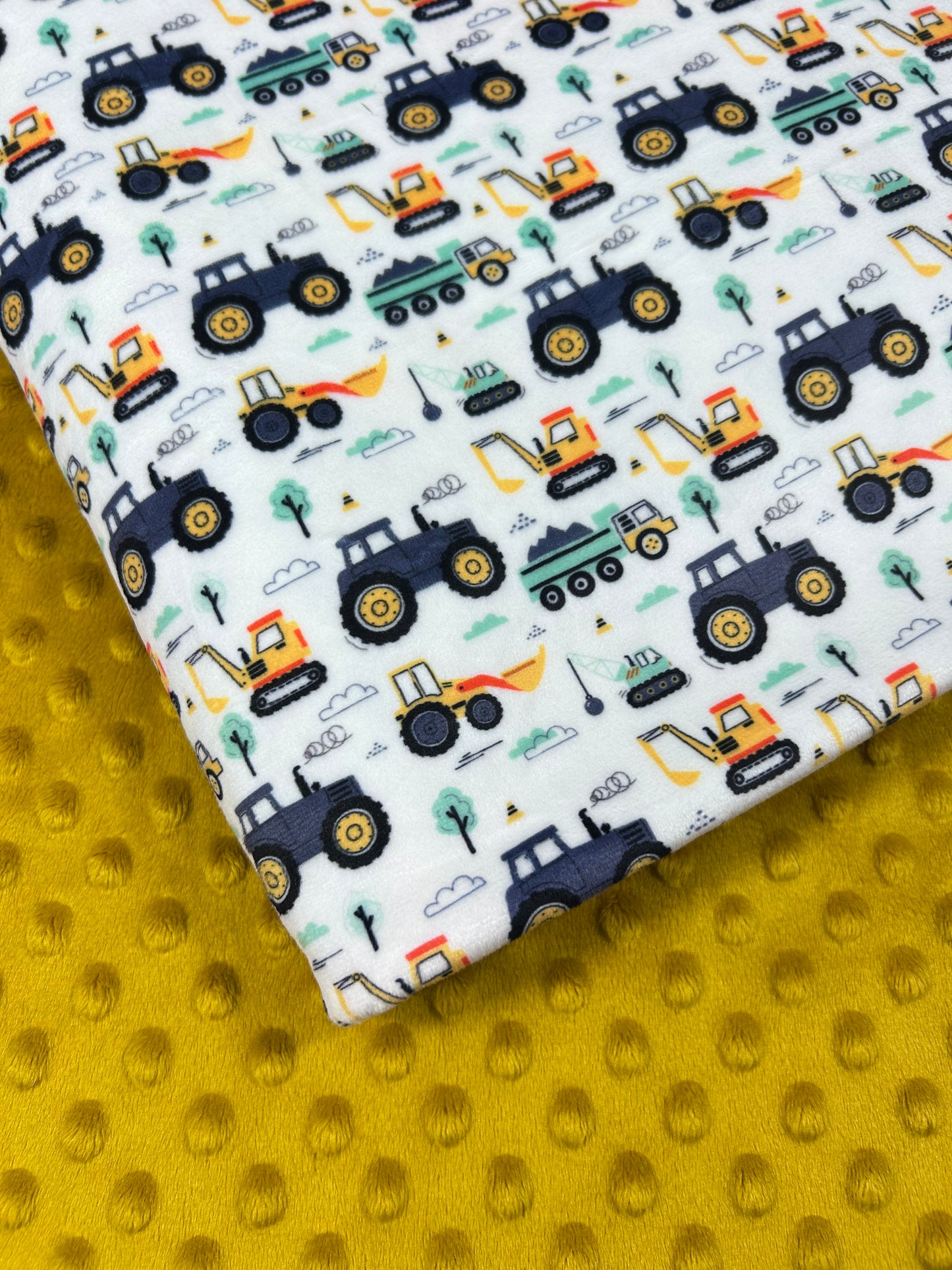 Farm Trucks - Minky Fabric