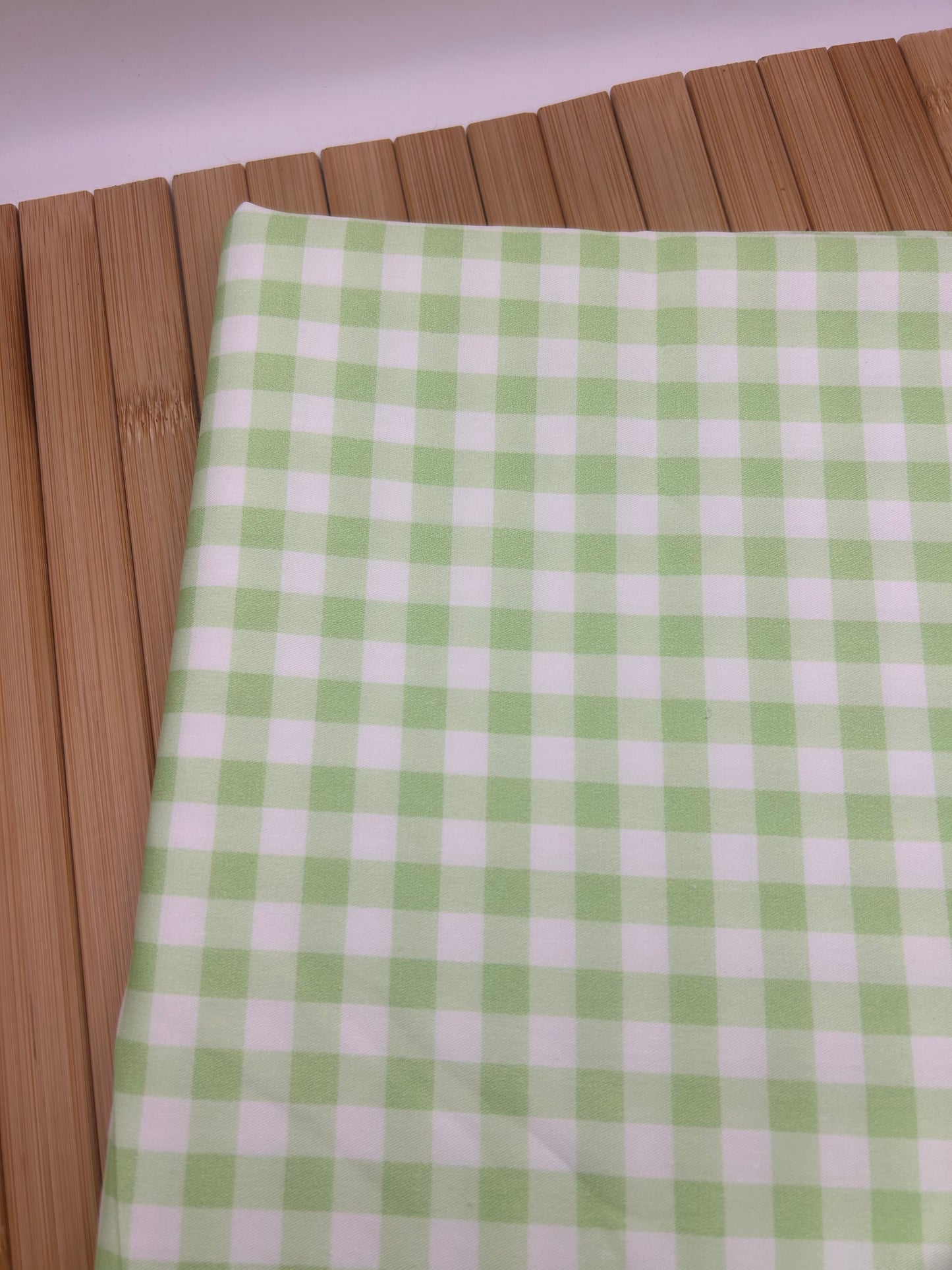 Gingham Lime Coco (September Pre-Order) - Fabric