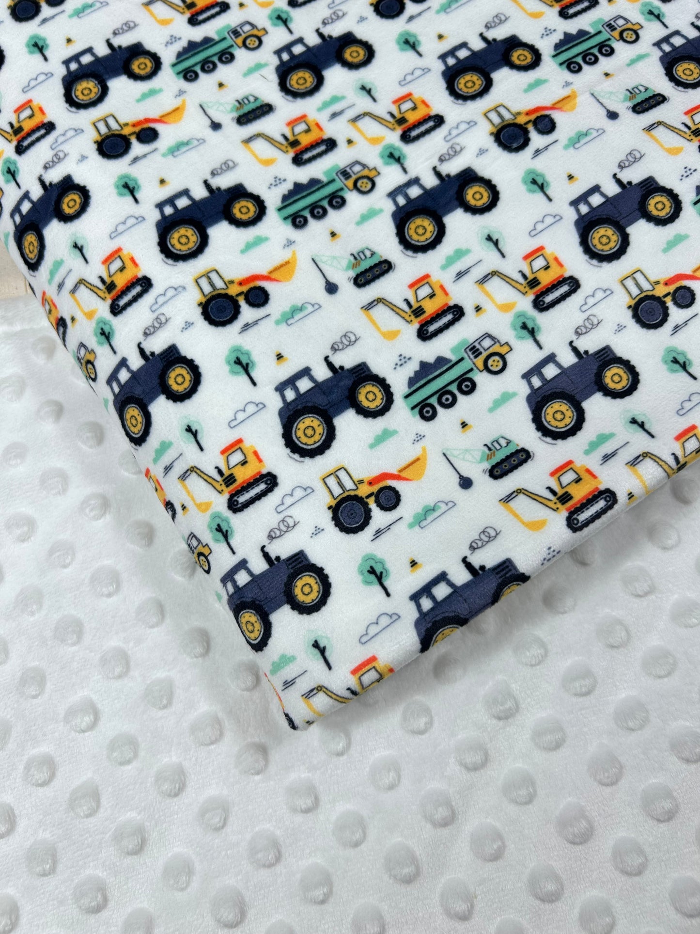 Farm Trucks - Minky Fabric