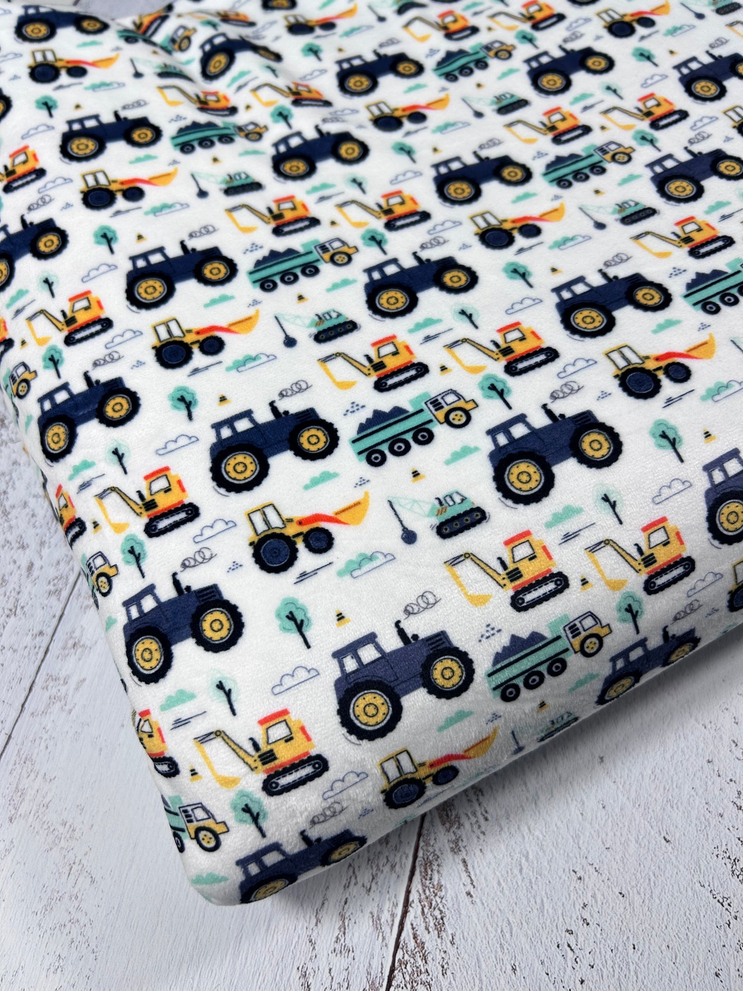 Farm Trucks - Minky Fabric