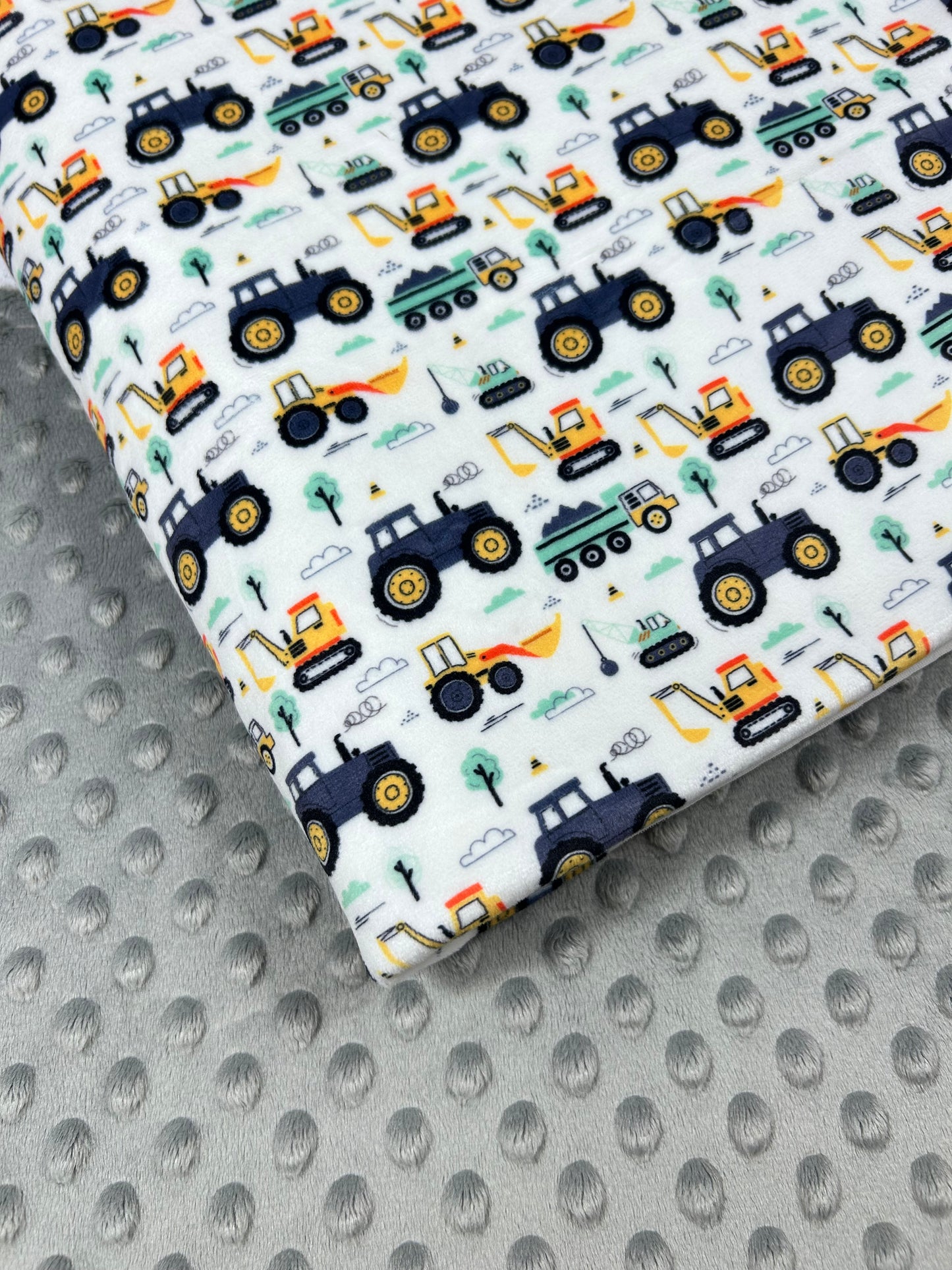 Farm Trucks - Minky Fabric