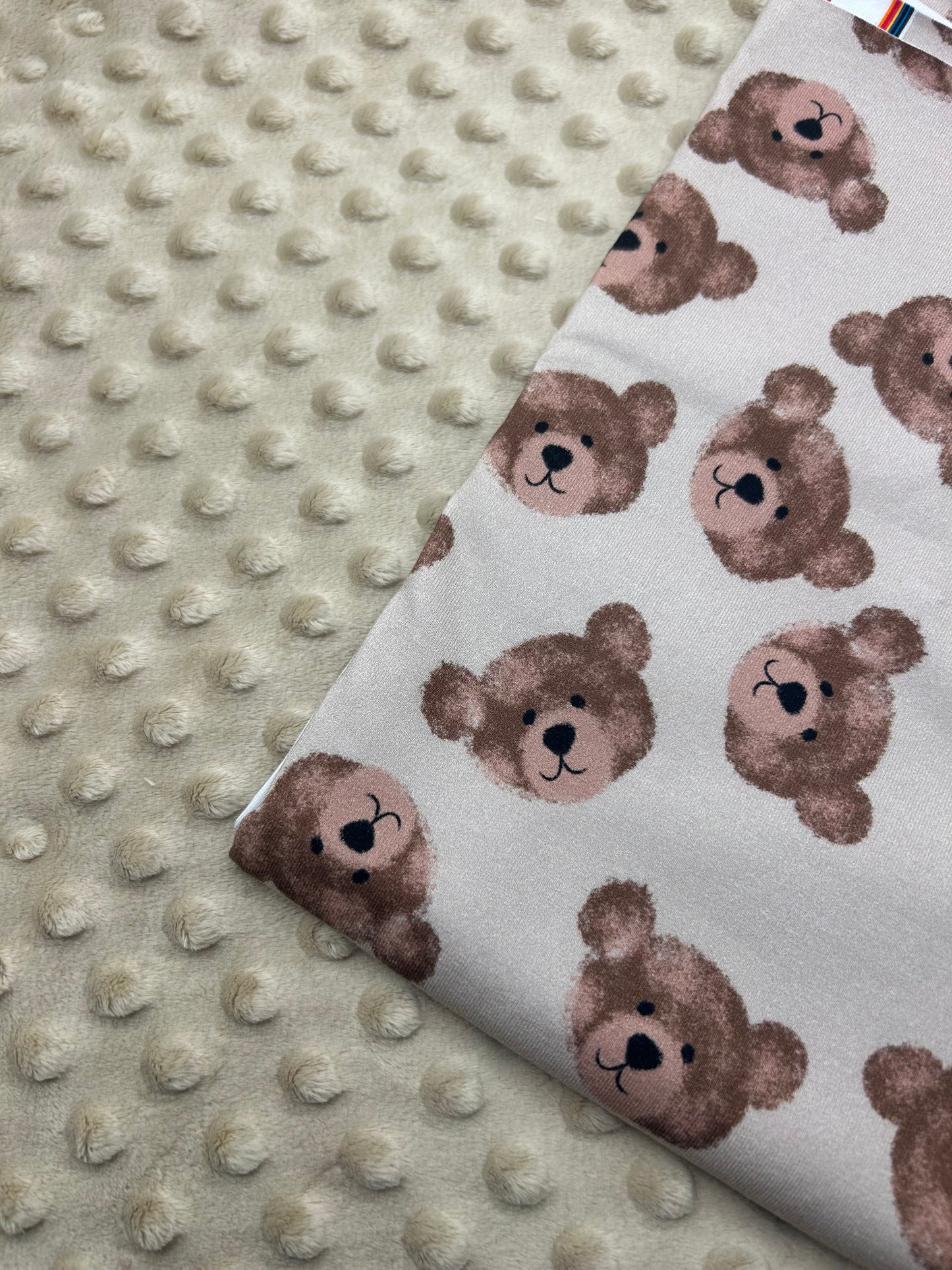 Brown Bears - Cotton Lycra Fabric
