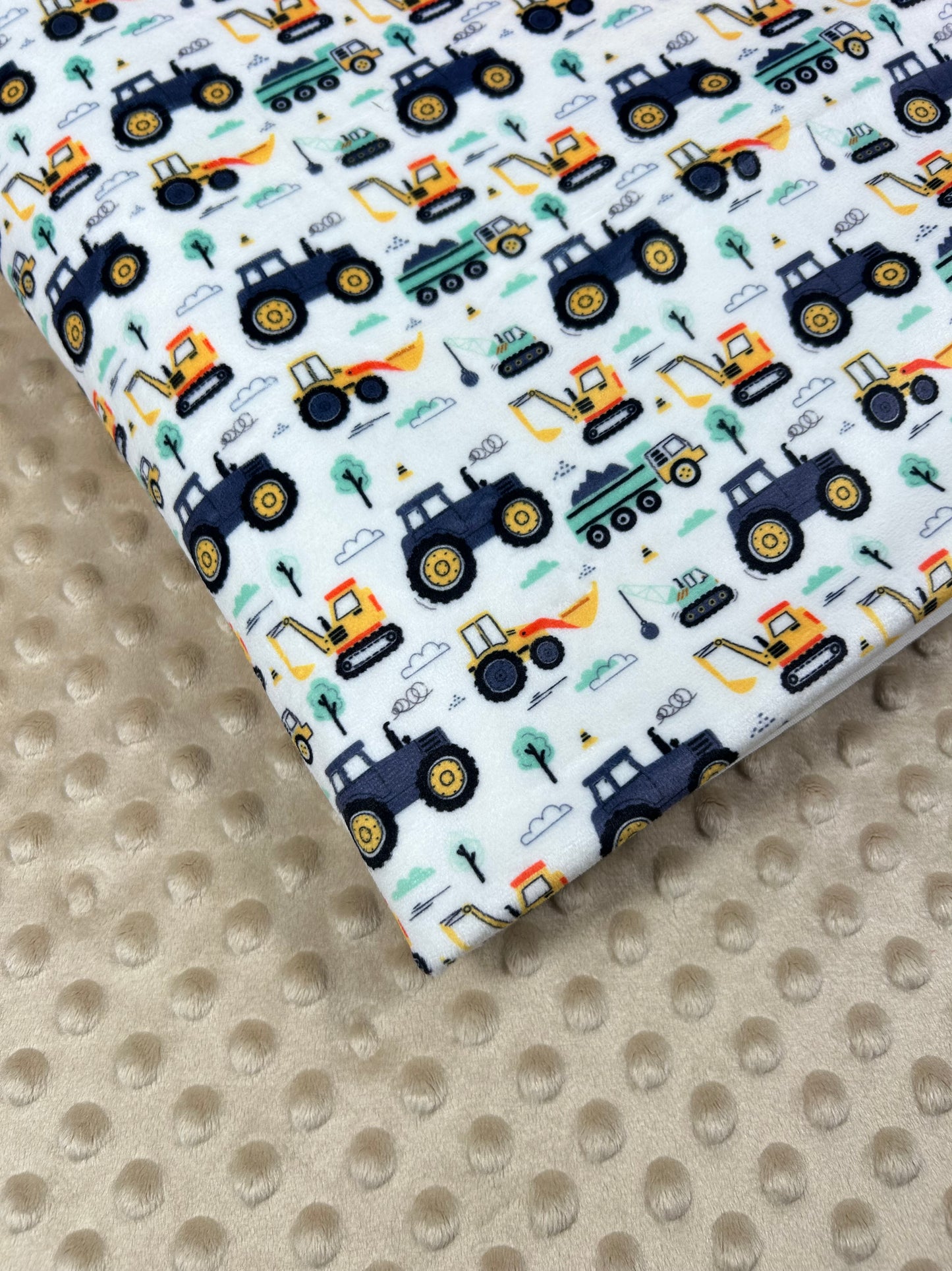 Farm Trucks - Minky Fabric