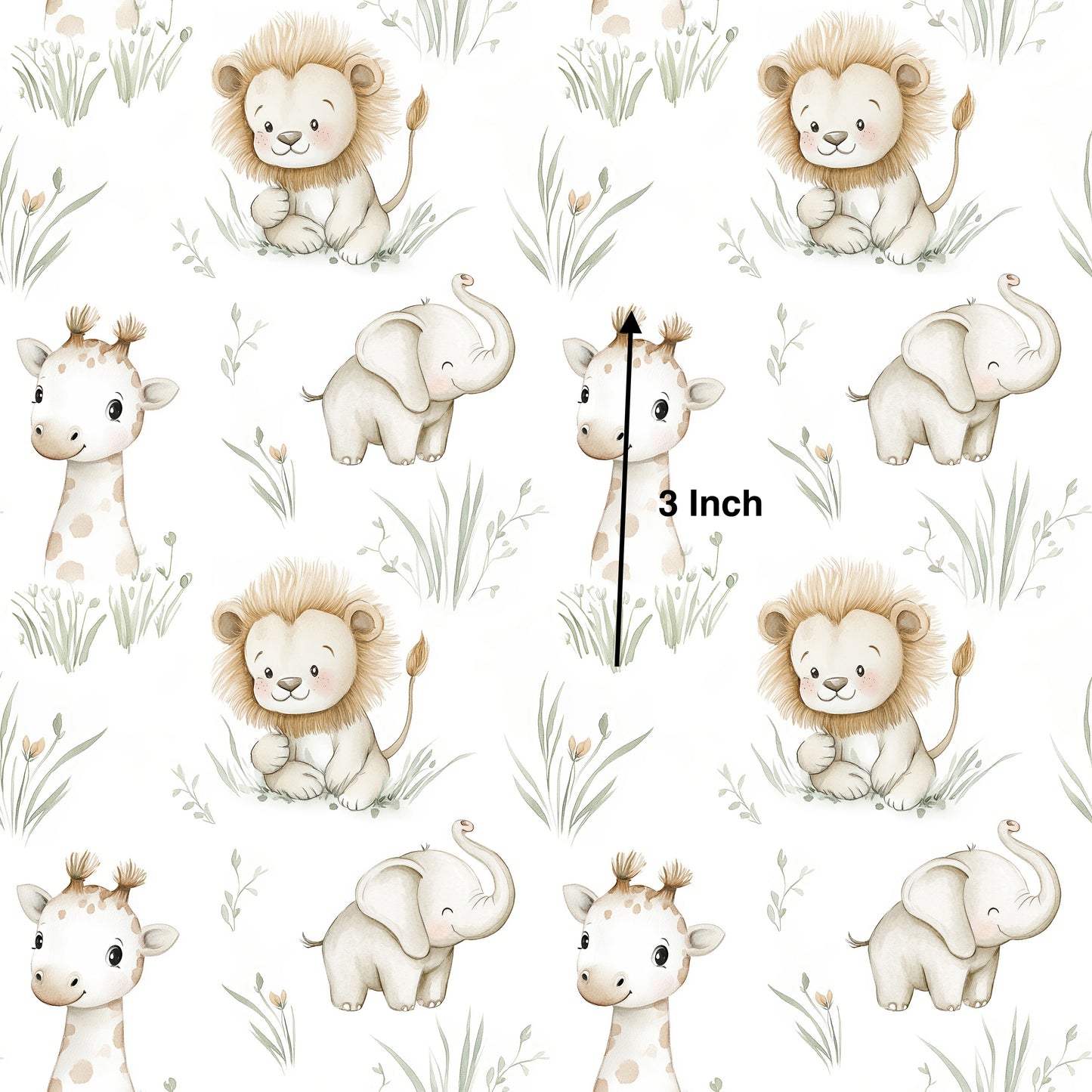 Baby Jungle - Minky Fabric