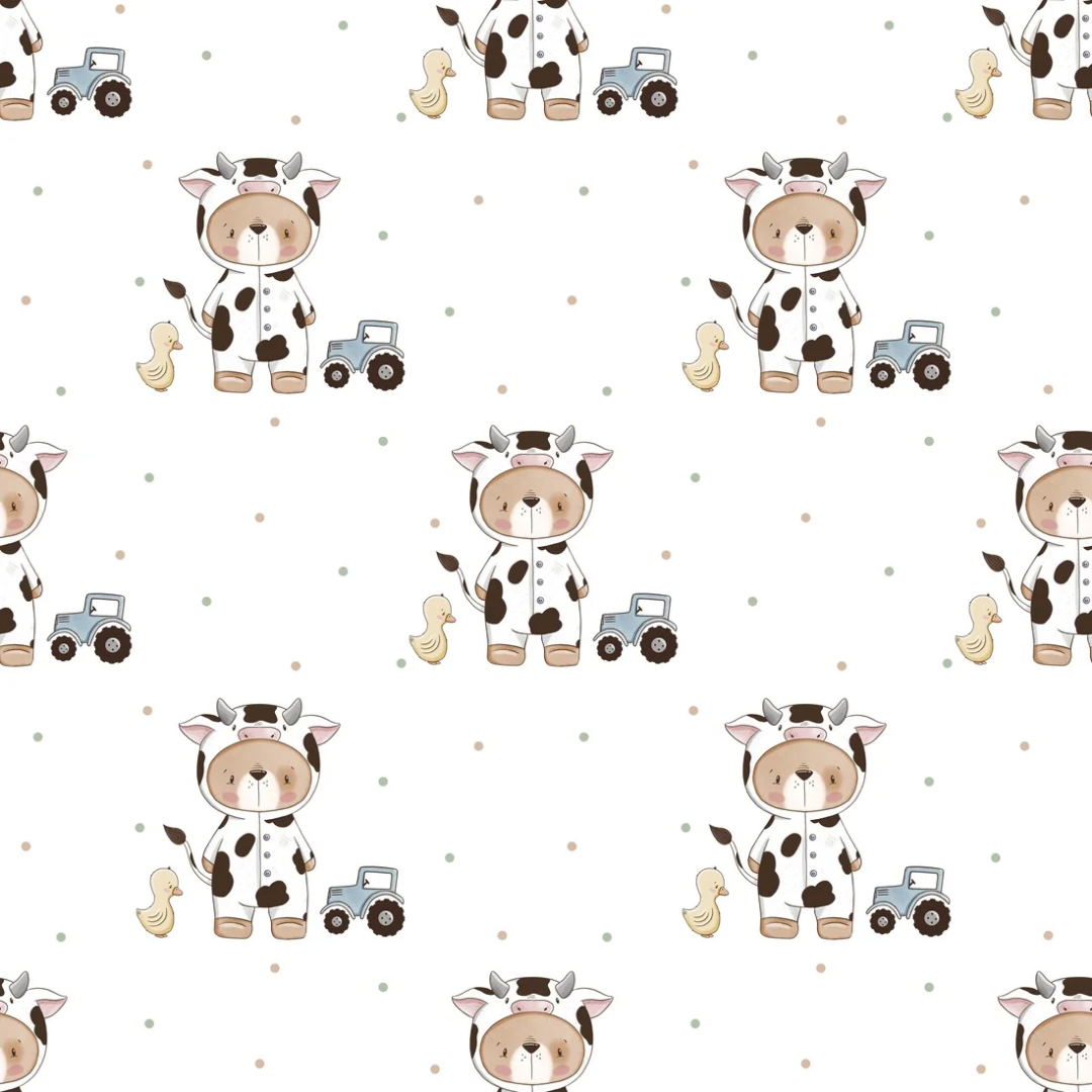 Bear-ly a Cow - Woven Fabric