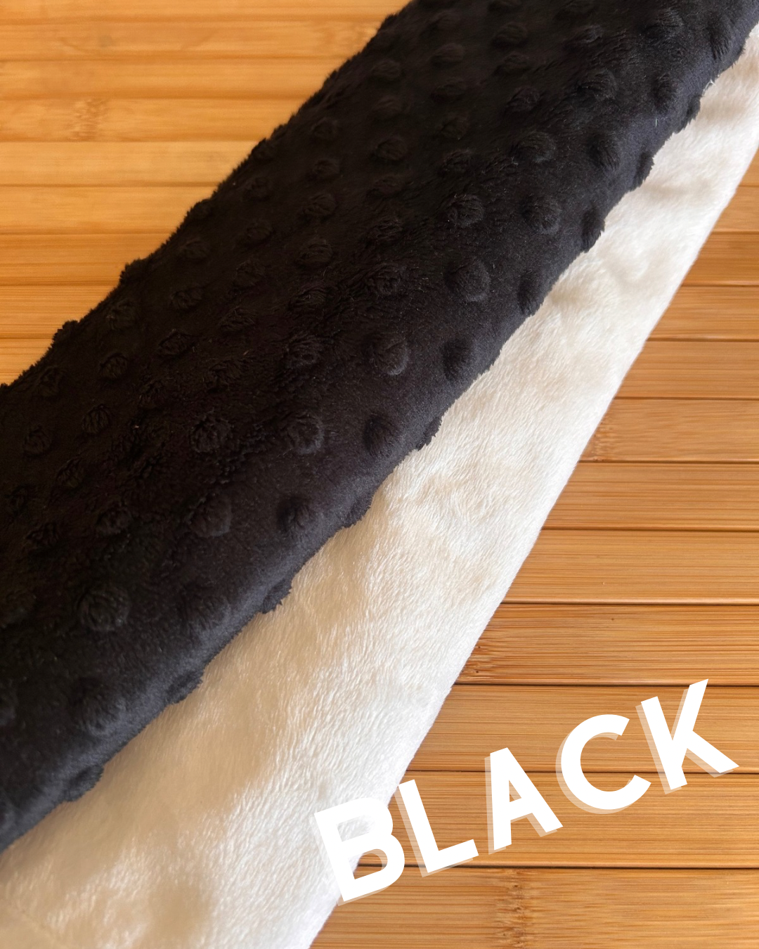 Premium Minky Dot Fabric - Black