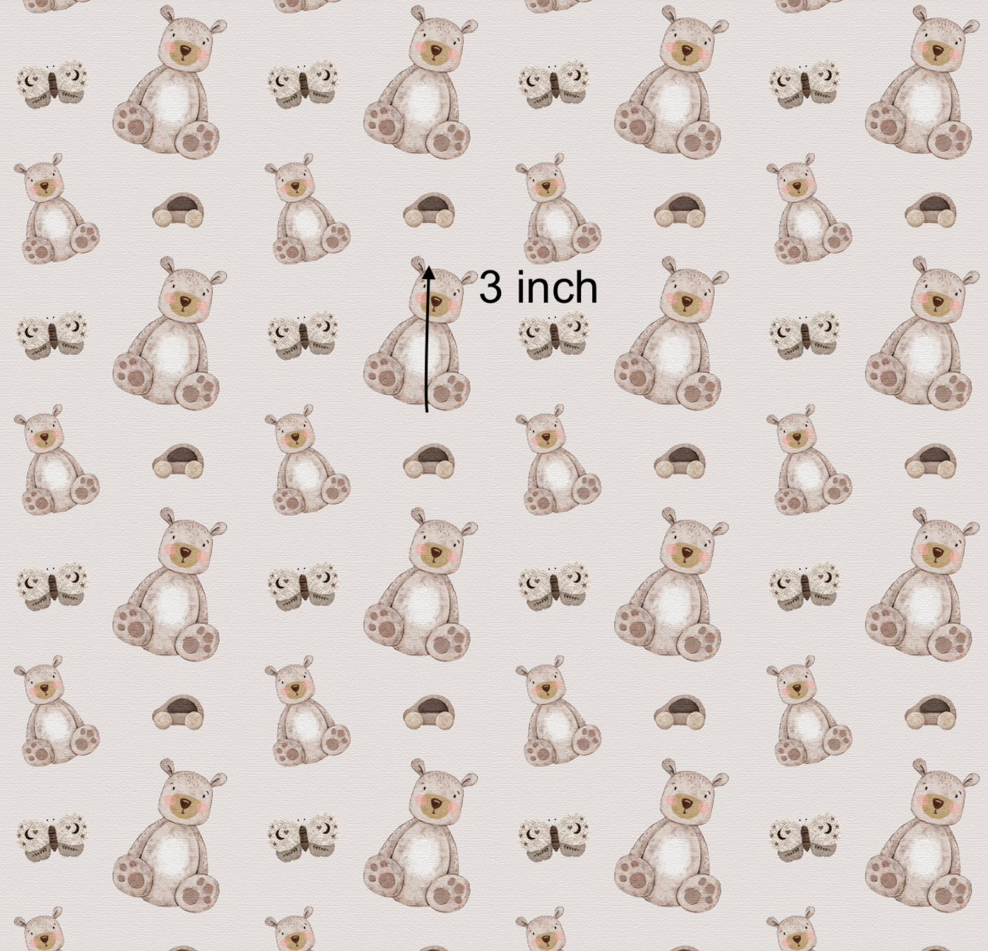 Boho Bear - Woven Fabric