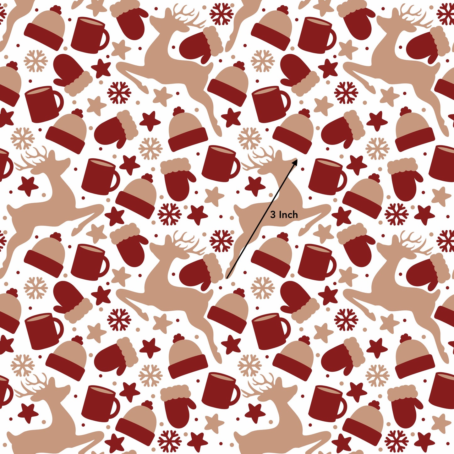 Reindeer, Hats & Mittens (June Pre-Order) - Fabric