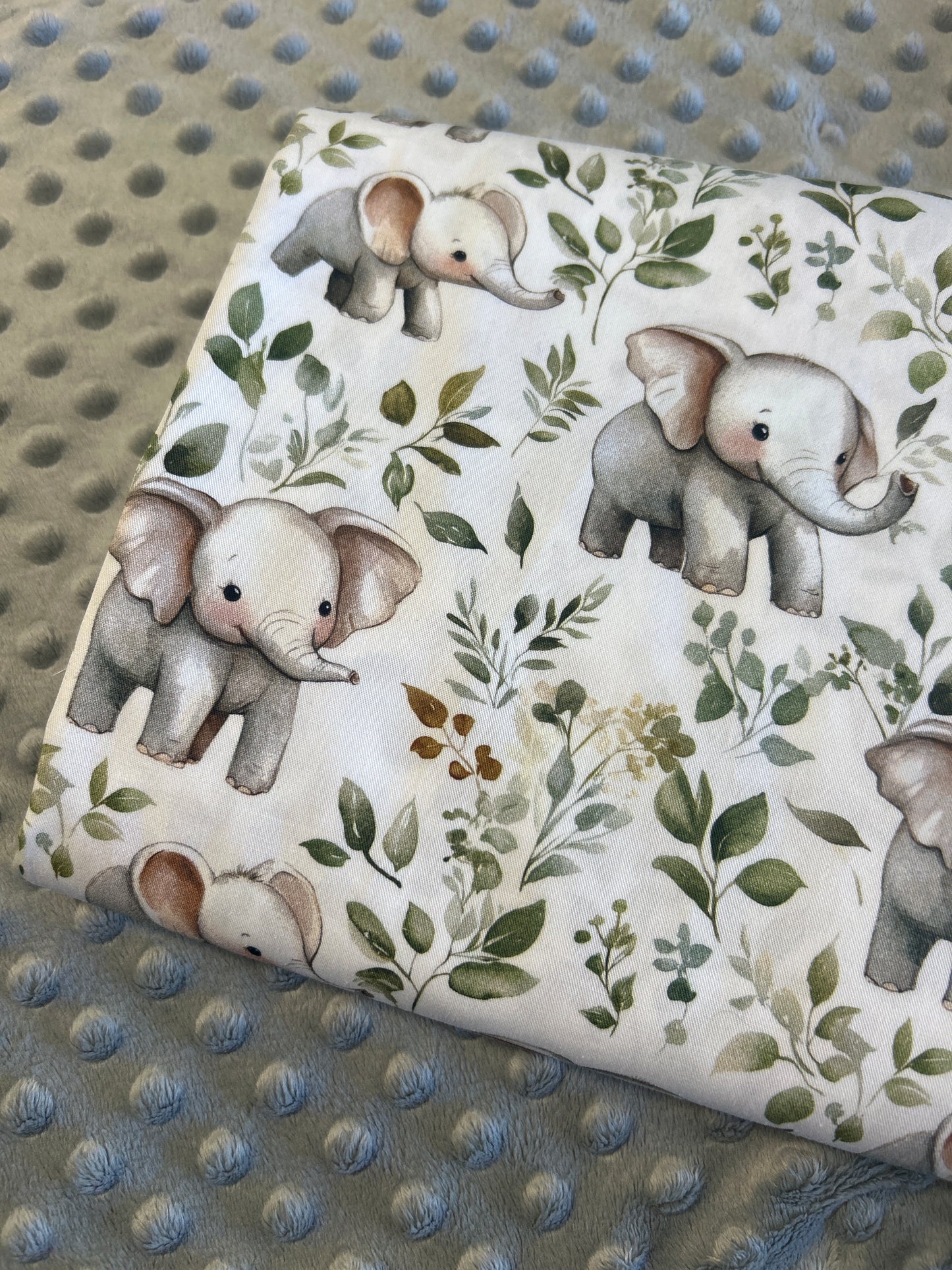 Baby Elephant - Woven Fabric