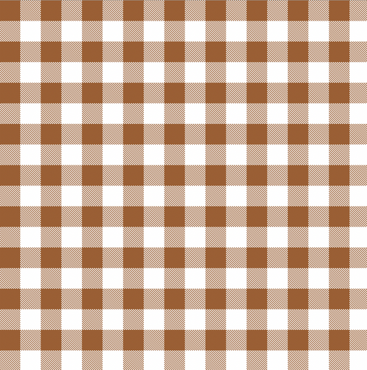 Gingham Earth - Woven Fabric