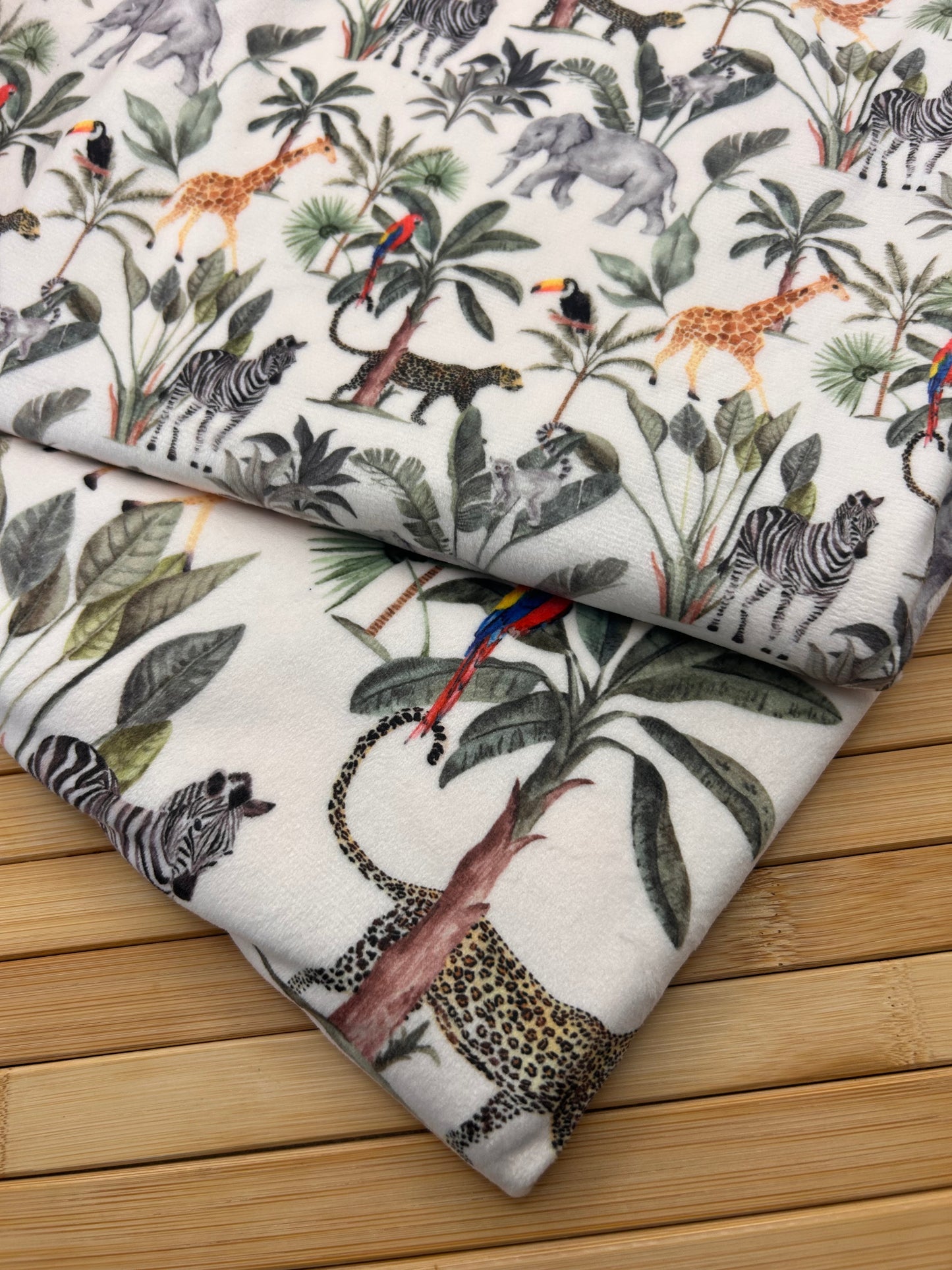 Tropical Jungle on Off White (May Pre-Order) - Fabric