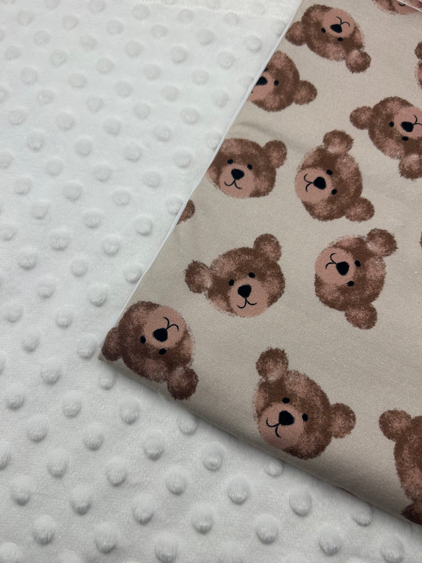 Brown Bears - Cotton Lycra Fabric