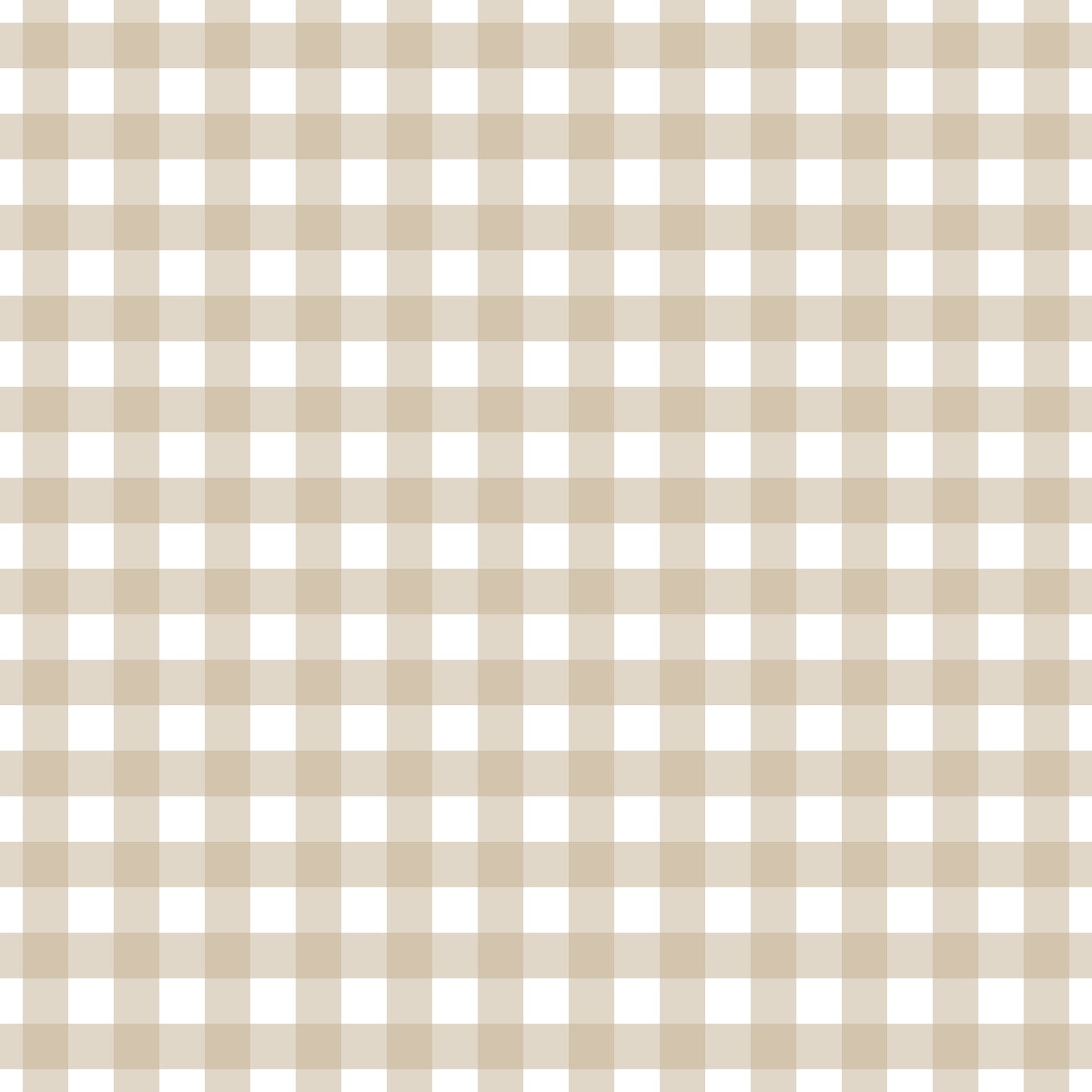 Gingham Khaki (September Pre-Order) - Fabric