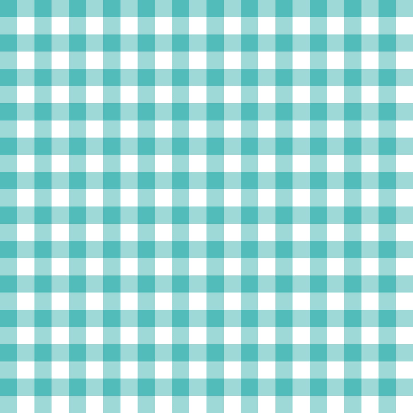 Gingham Cyan (September Pre-Order) - Fabric