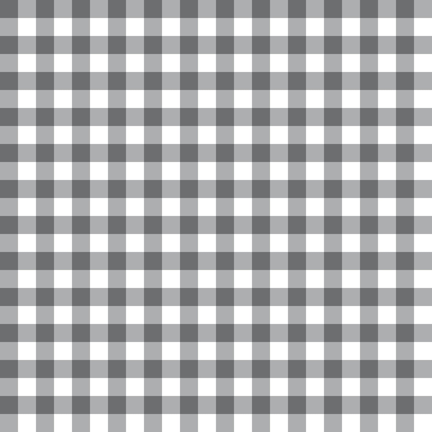 Gingham Dark Grey (September Pre-Order) - Fabric