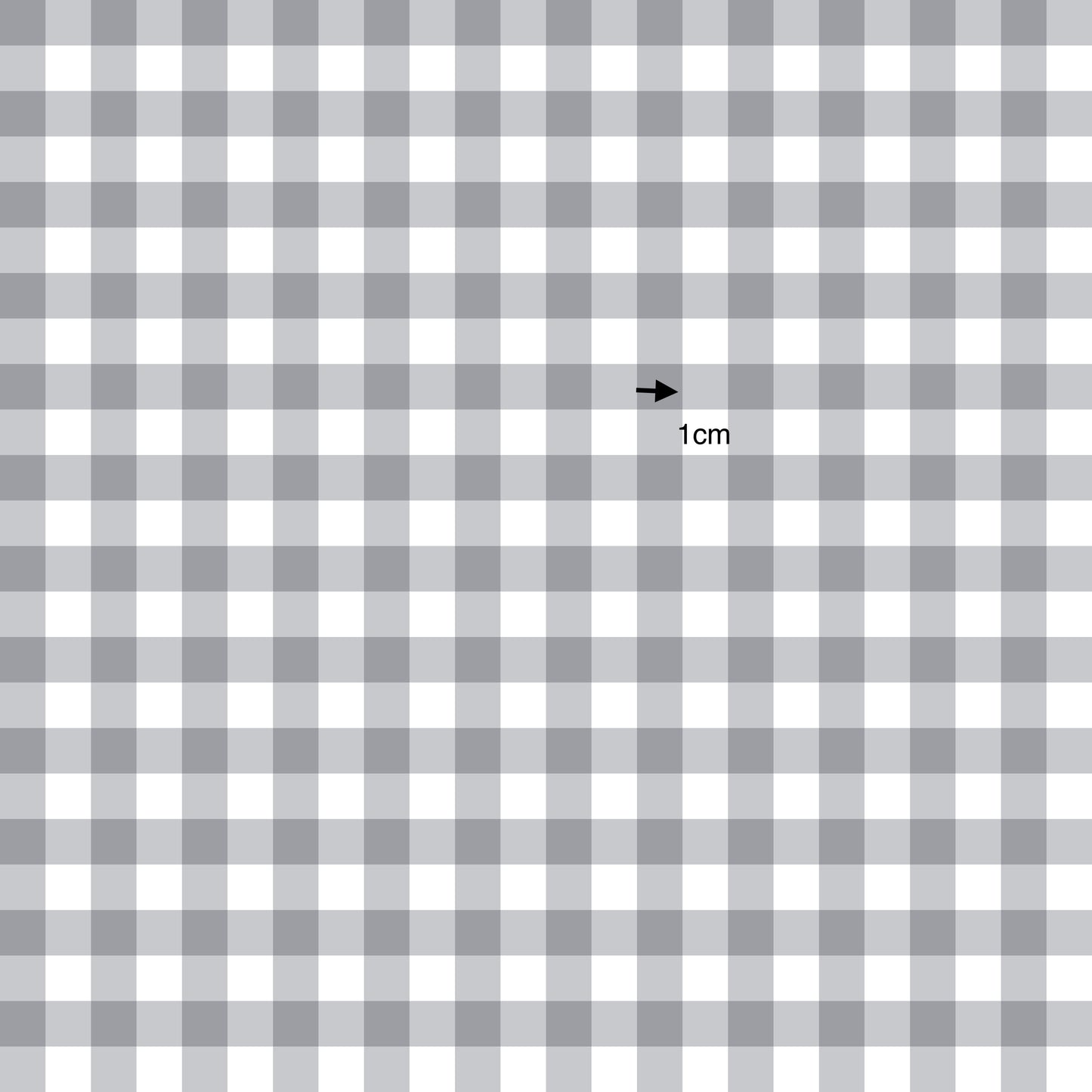 Gingham Soft Grey (September Pre-Order) - Fabric