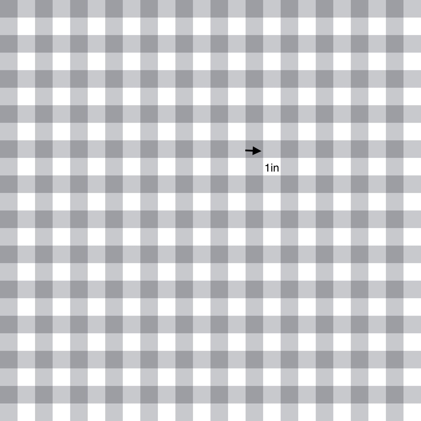 Gingham Soft Grey (September Pre-Order) - Fabric