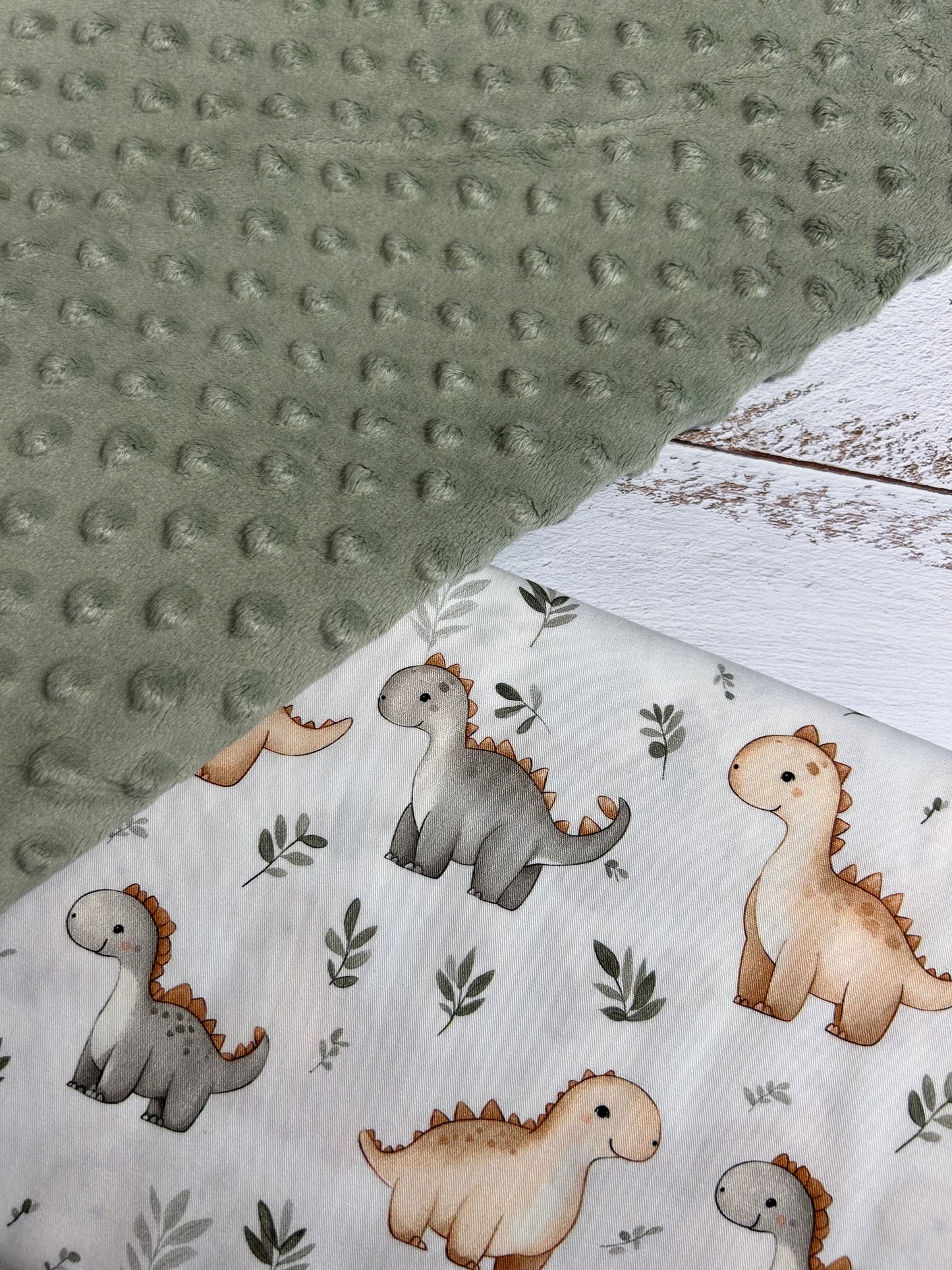 Premium Minky Dot Fabric - Desert Sage