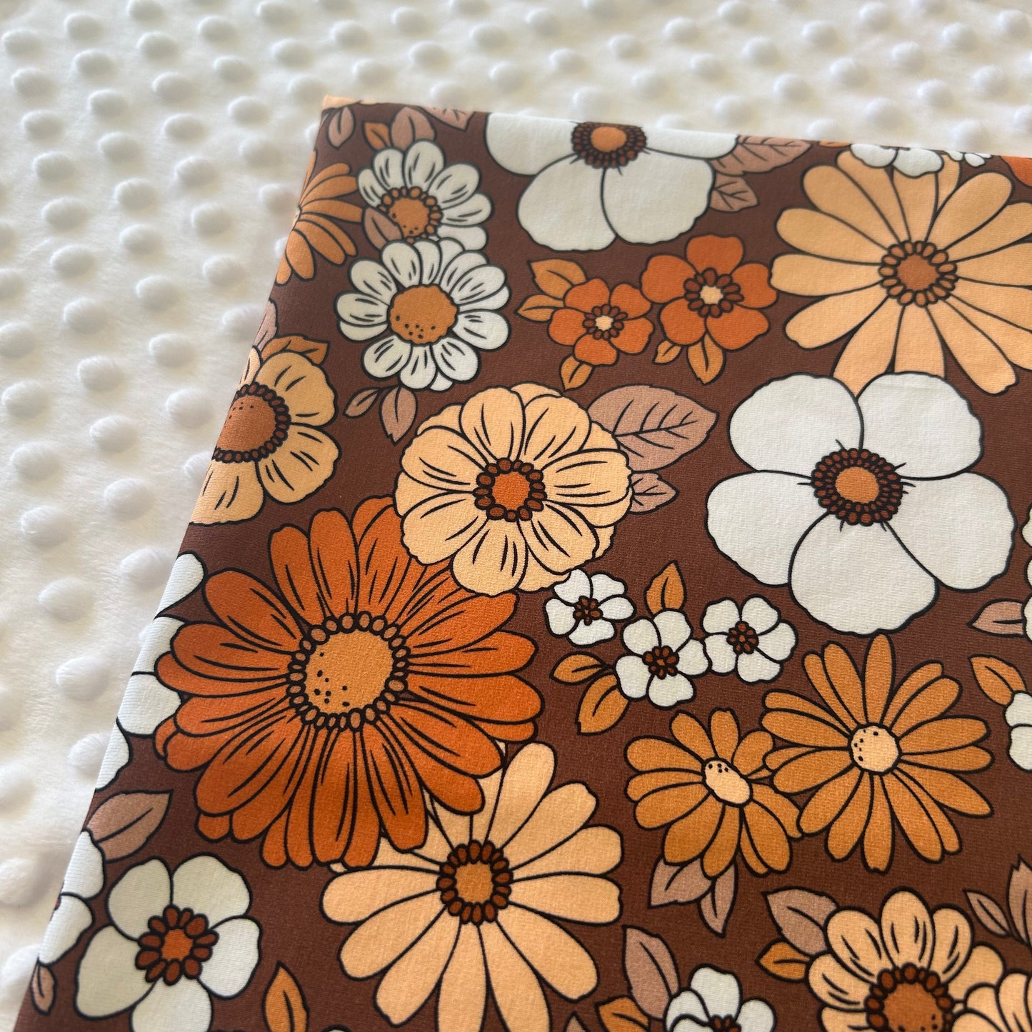 Amity Mocha - Cotton Lycra Fabric