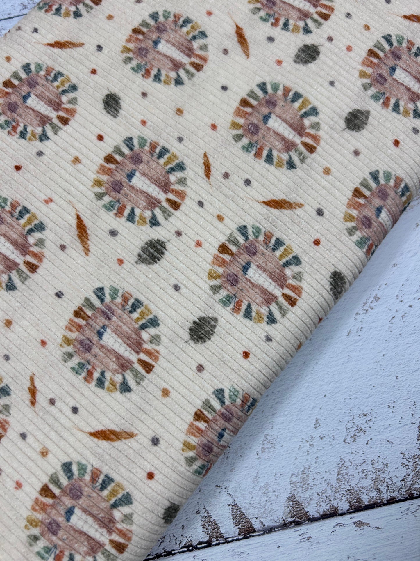 Neutral Lion - Corduroy Fabric