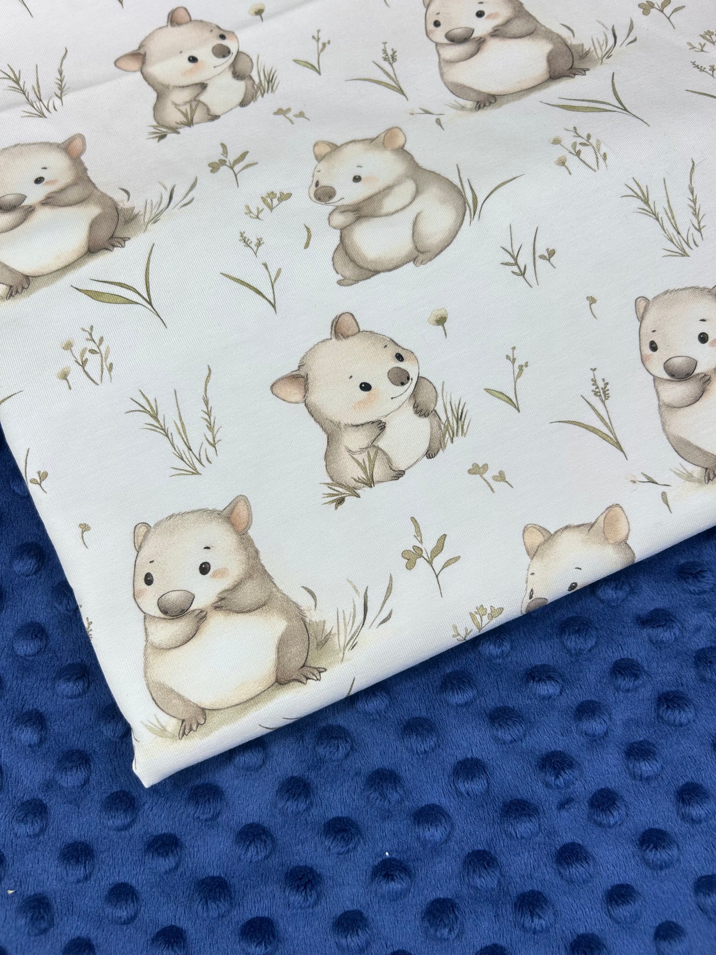Baby Wombat - Minky Fabric