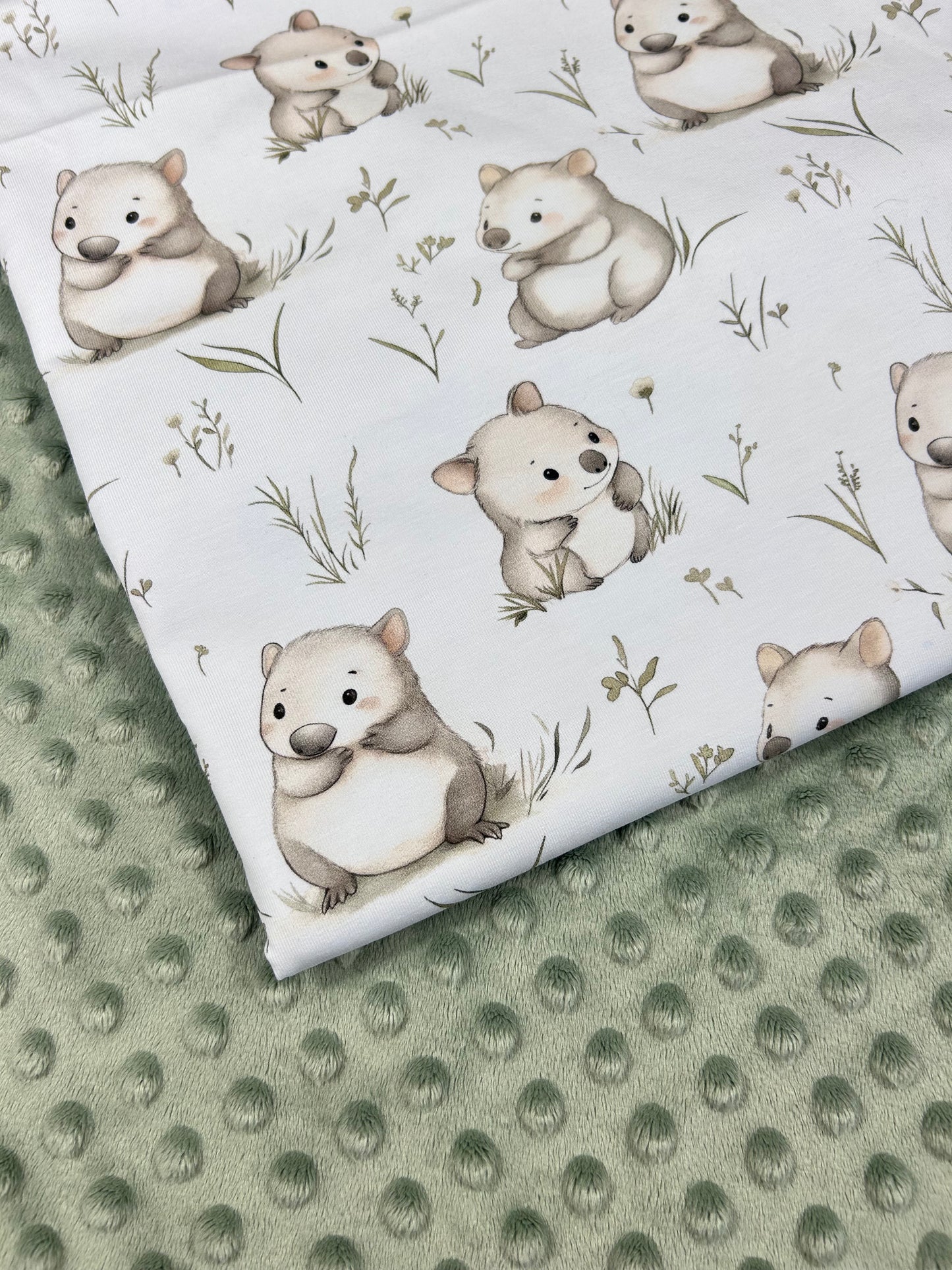Baby Wombat - Minky Fabric