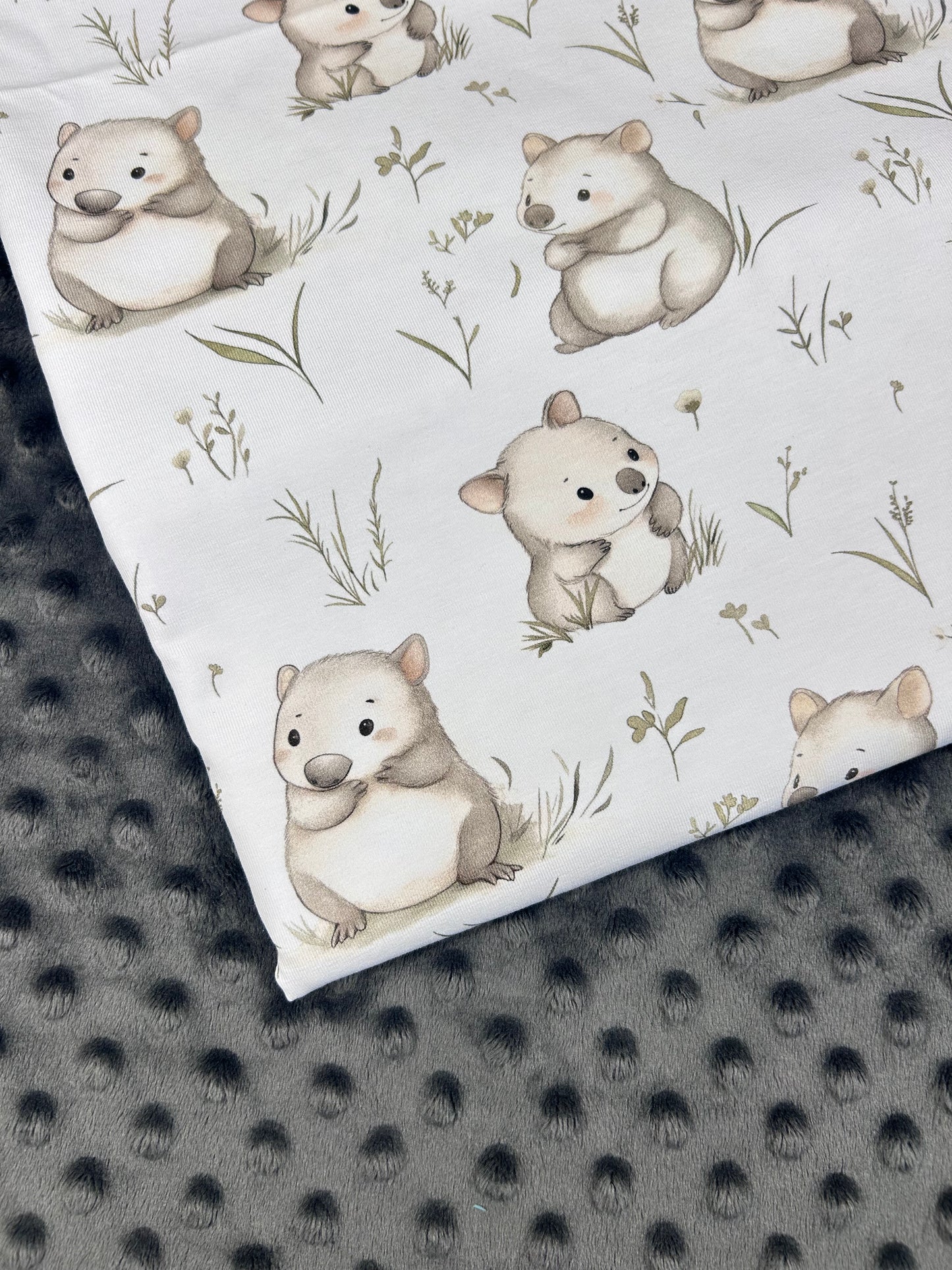 Baby Wombat - Minky Fabric
