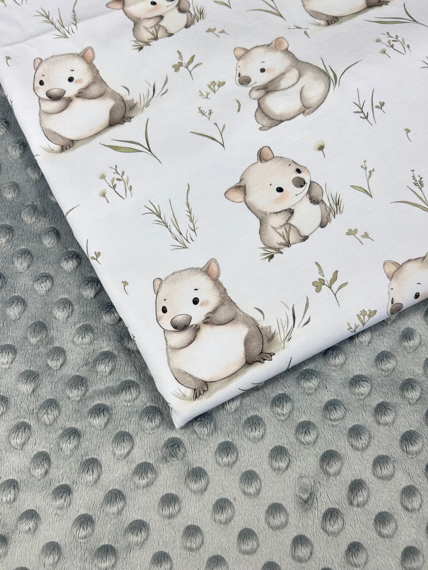 Baby Wombat - Minky Fabric