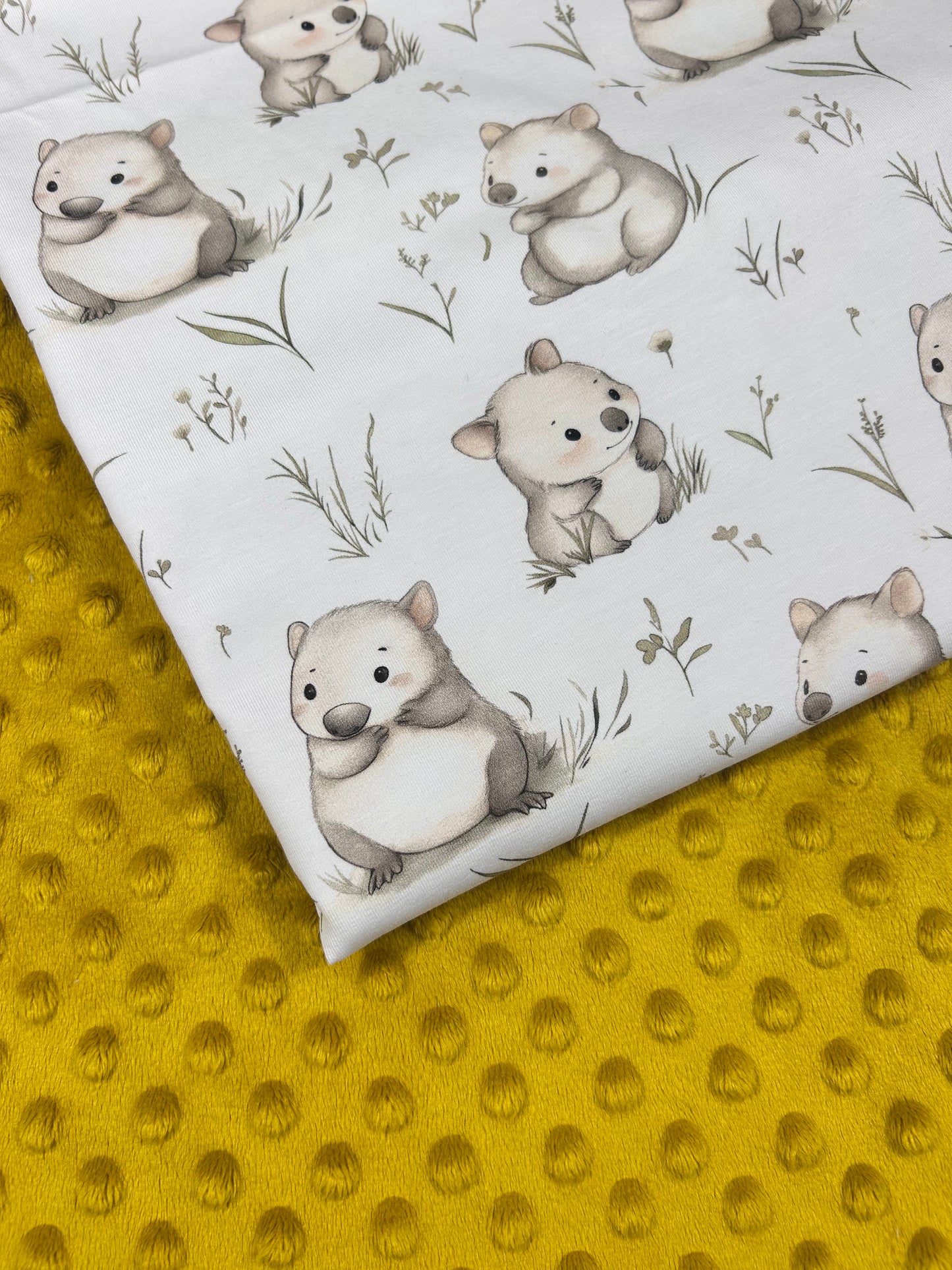 Baby Wombat - Minky Fabric