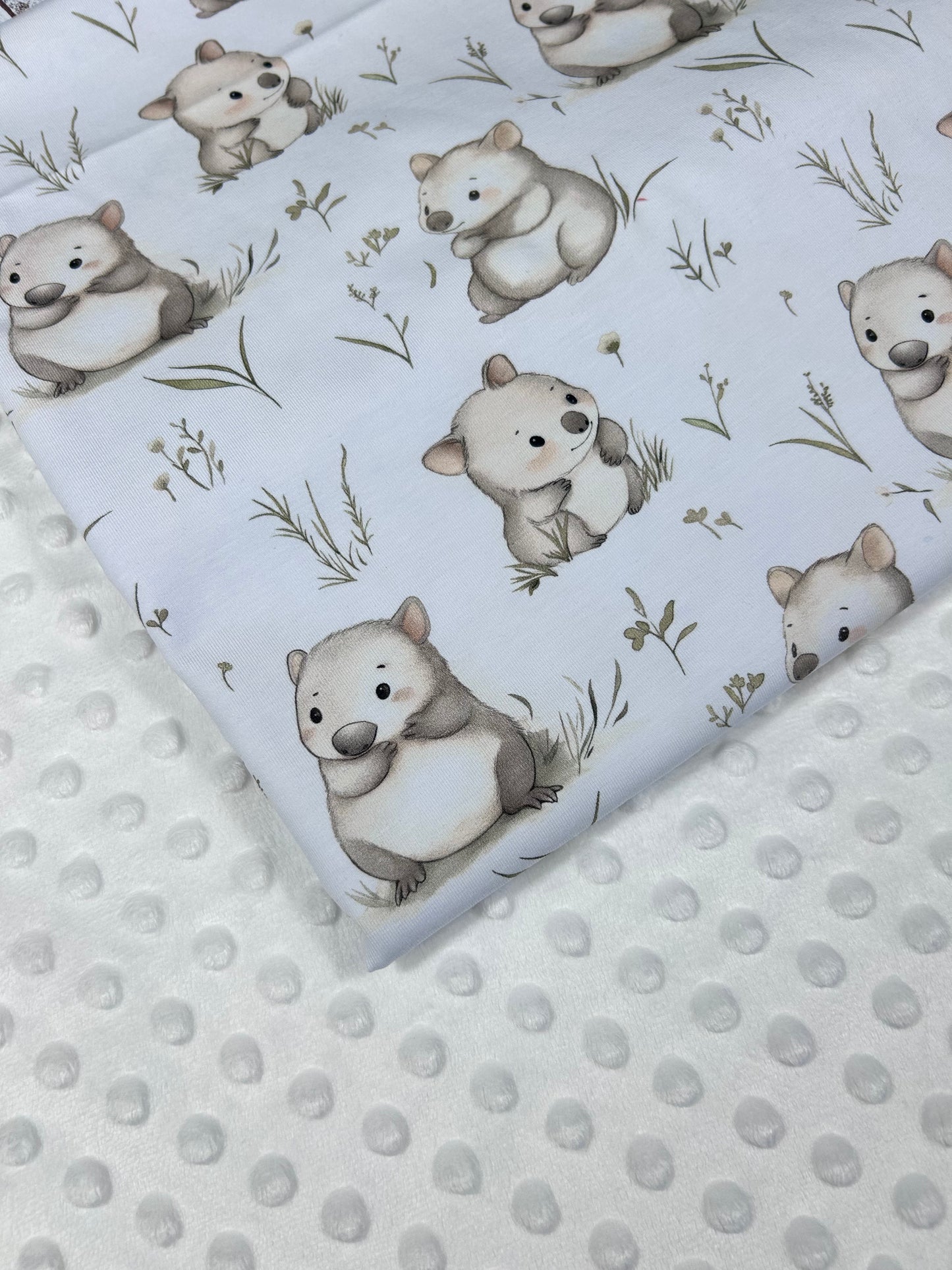 Baby Wombat - Minky Fabric
