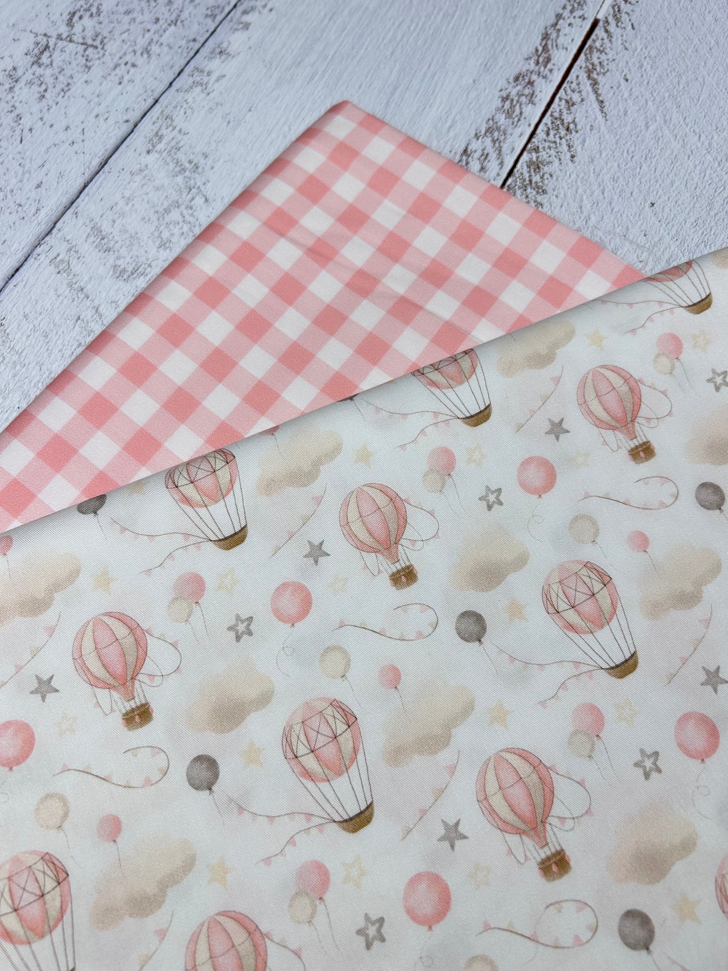 Hot Air Balloon’s Baby Pink - Minky Fabric