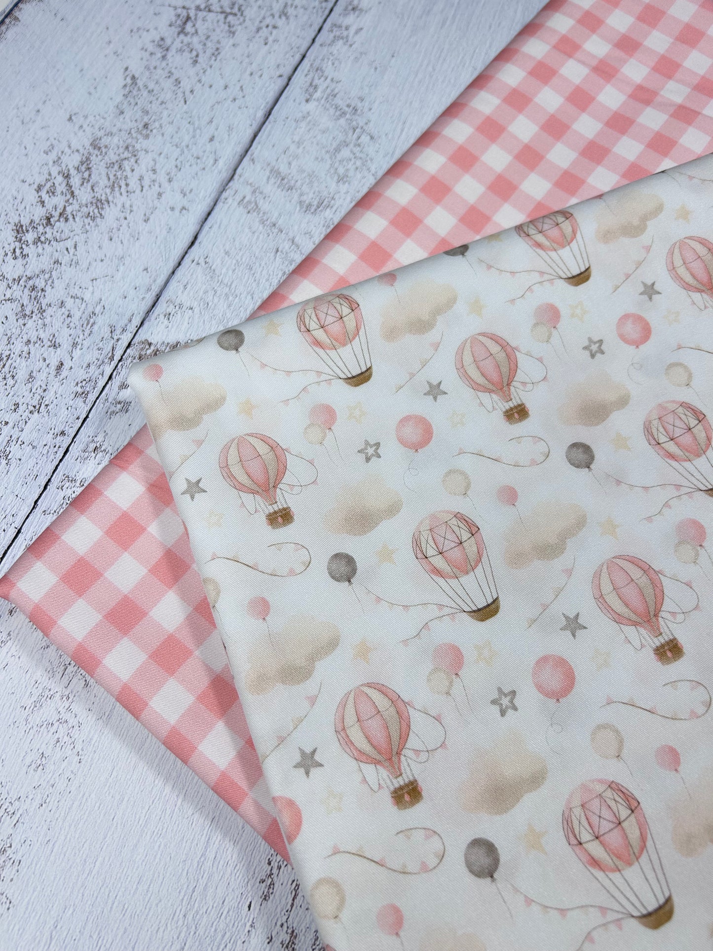 Hot Air Balloon’s Baby Pink - Minky Fabric