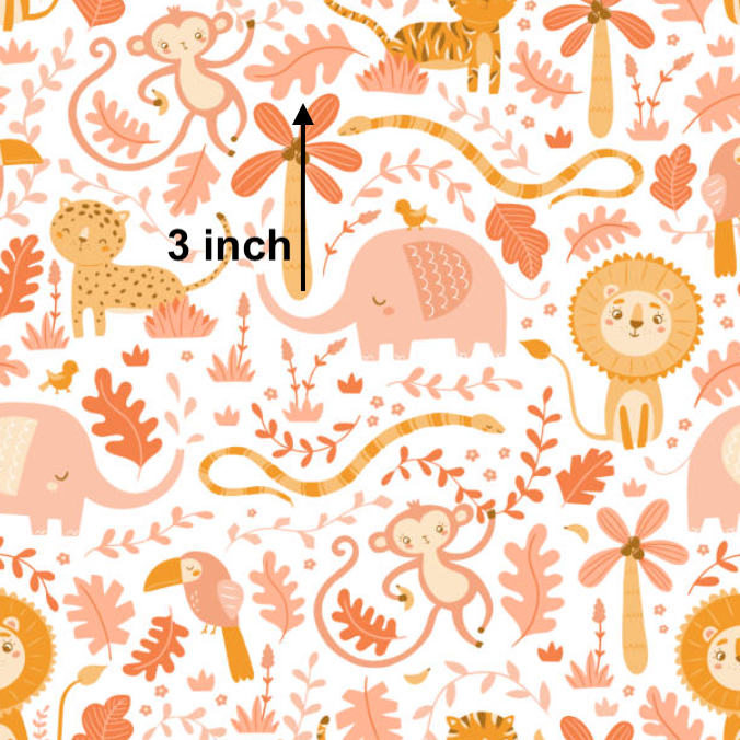 Jungle Business - Cotton Lycra Fabric