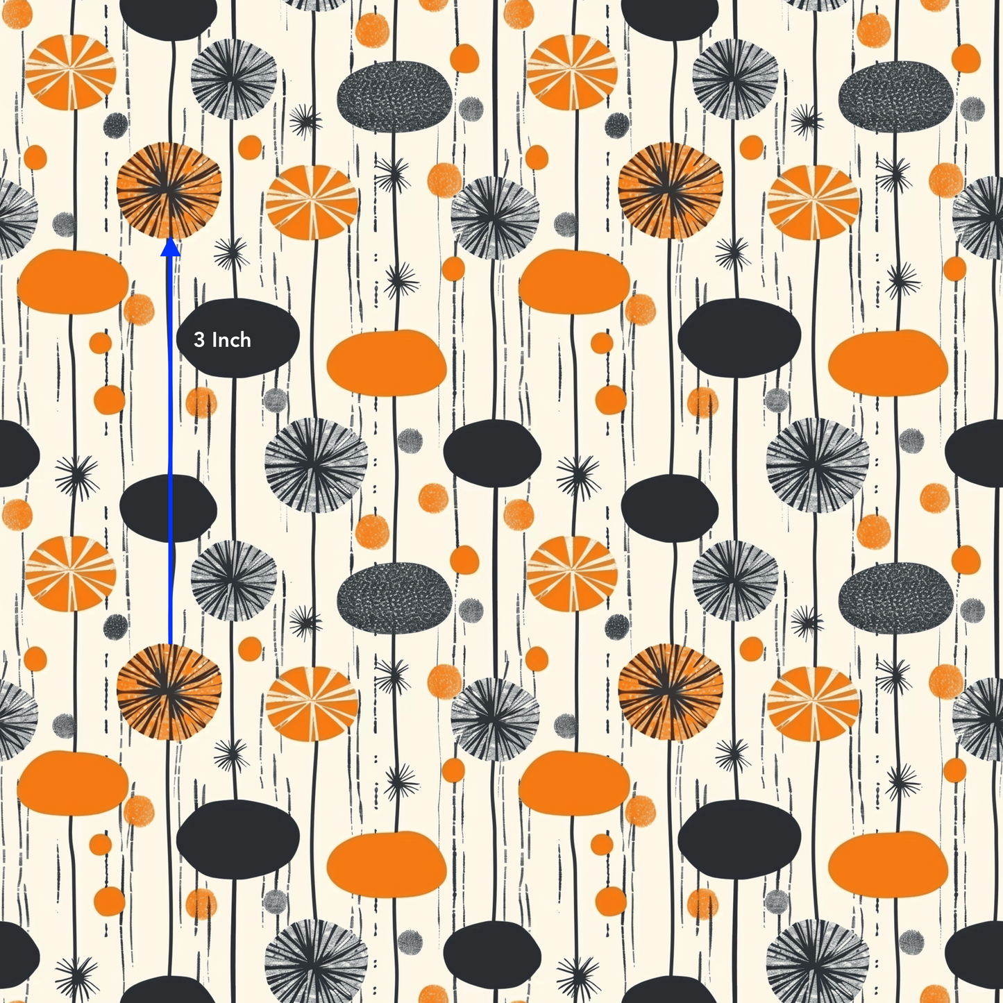 Mid Century Dandelions (December Pre-Order) - Fabric