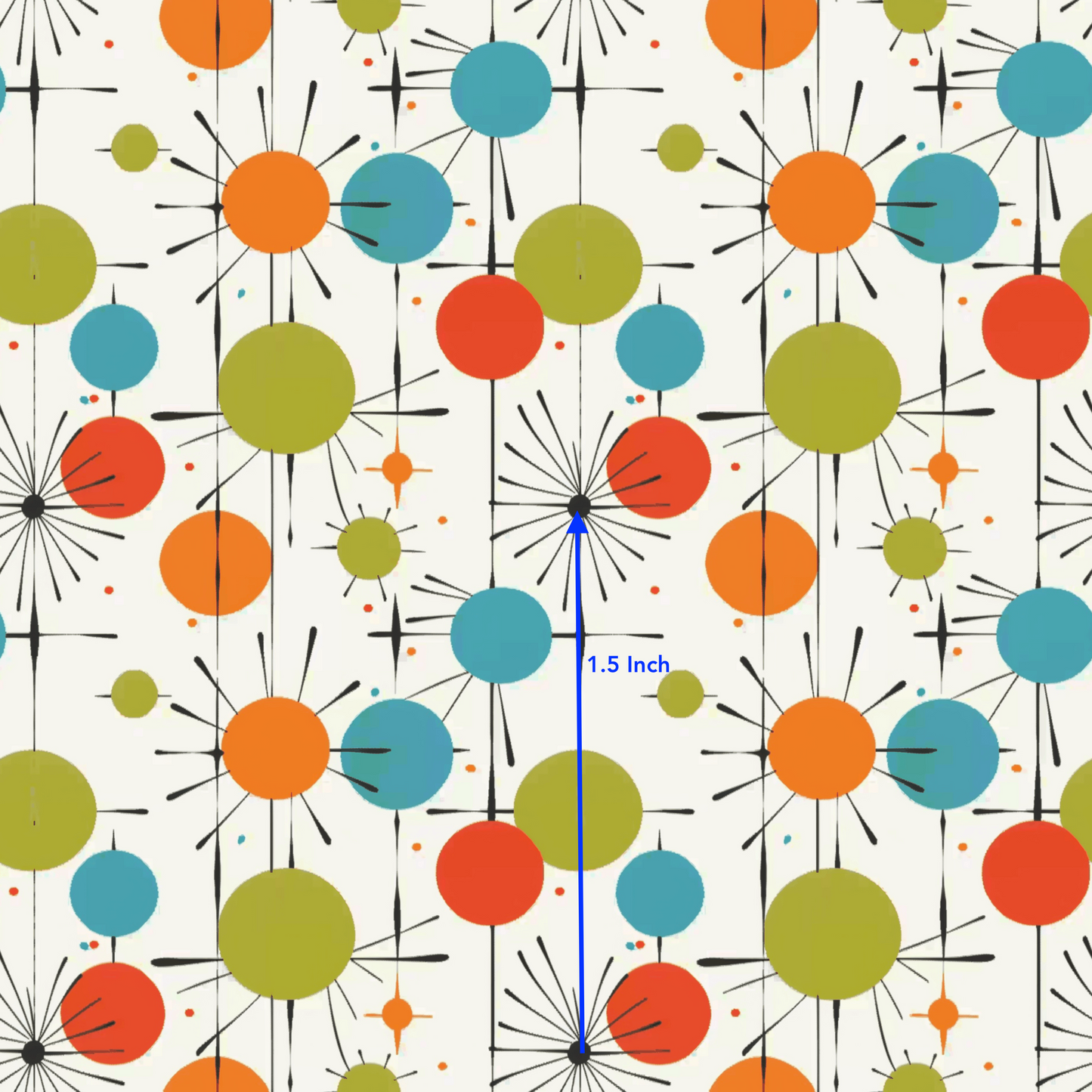 Mid Century Fireworks (May Pre-Order) - Fabric