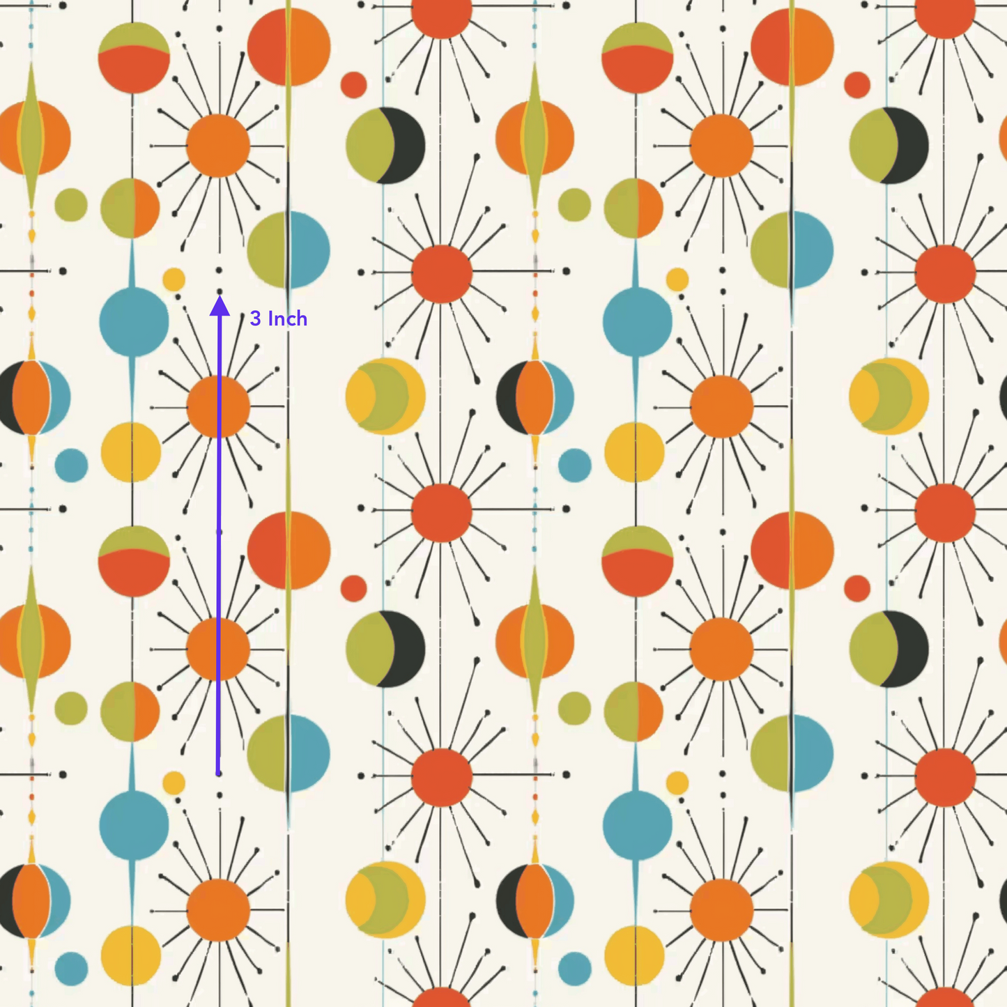 Mid Century Planets (December Pre-Order) - Fabric