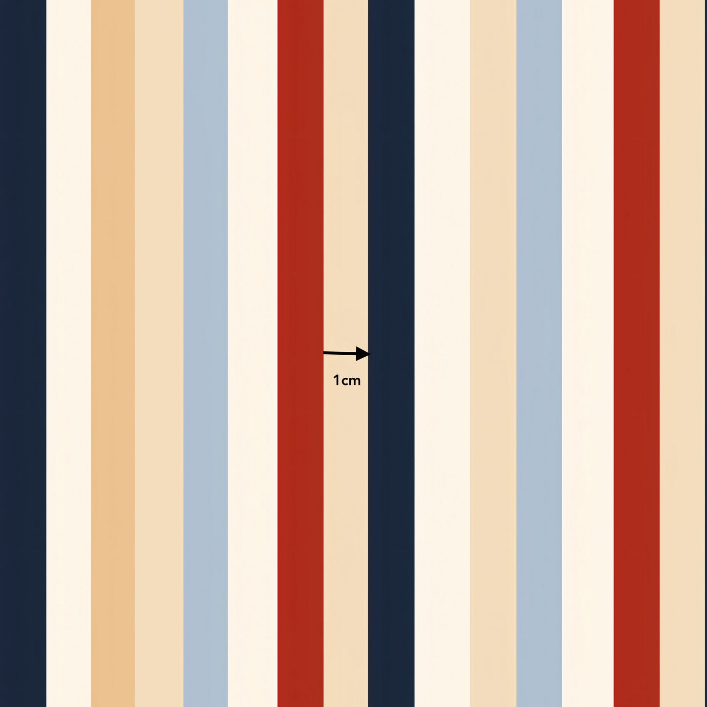 Navy Stripes Combination (September Pre-Order) - Fabric