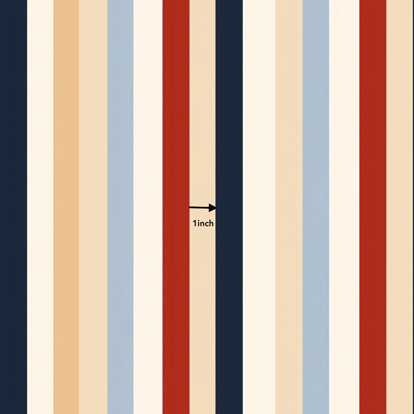 Navy Stripes Combination (September Pre-Order) - Fabric