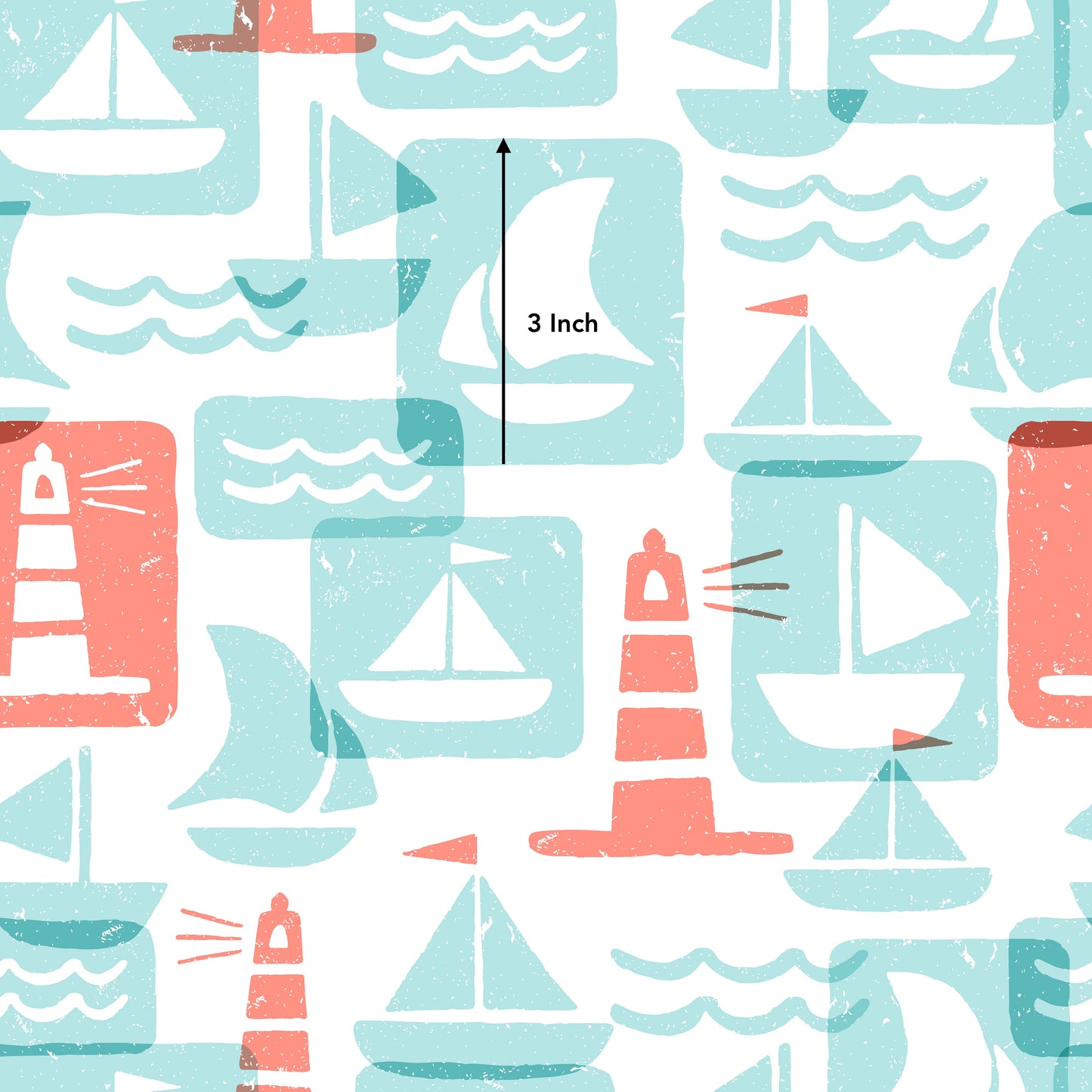 Pastel Lighthouse (September Pre-Order) - Fabric