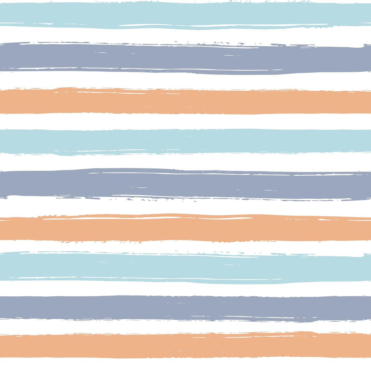 Pastel Orange Stripe Combo (September Pre-Order) - Fabric