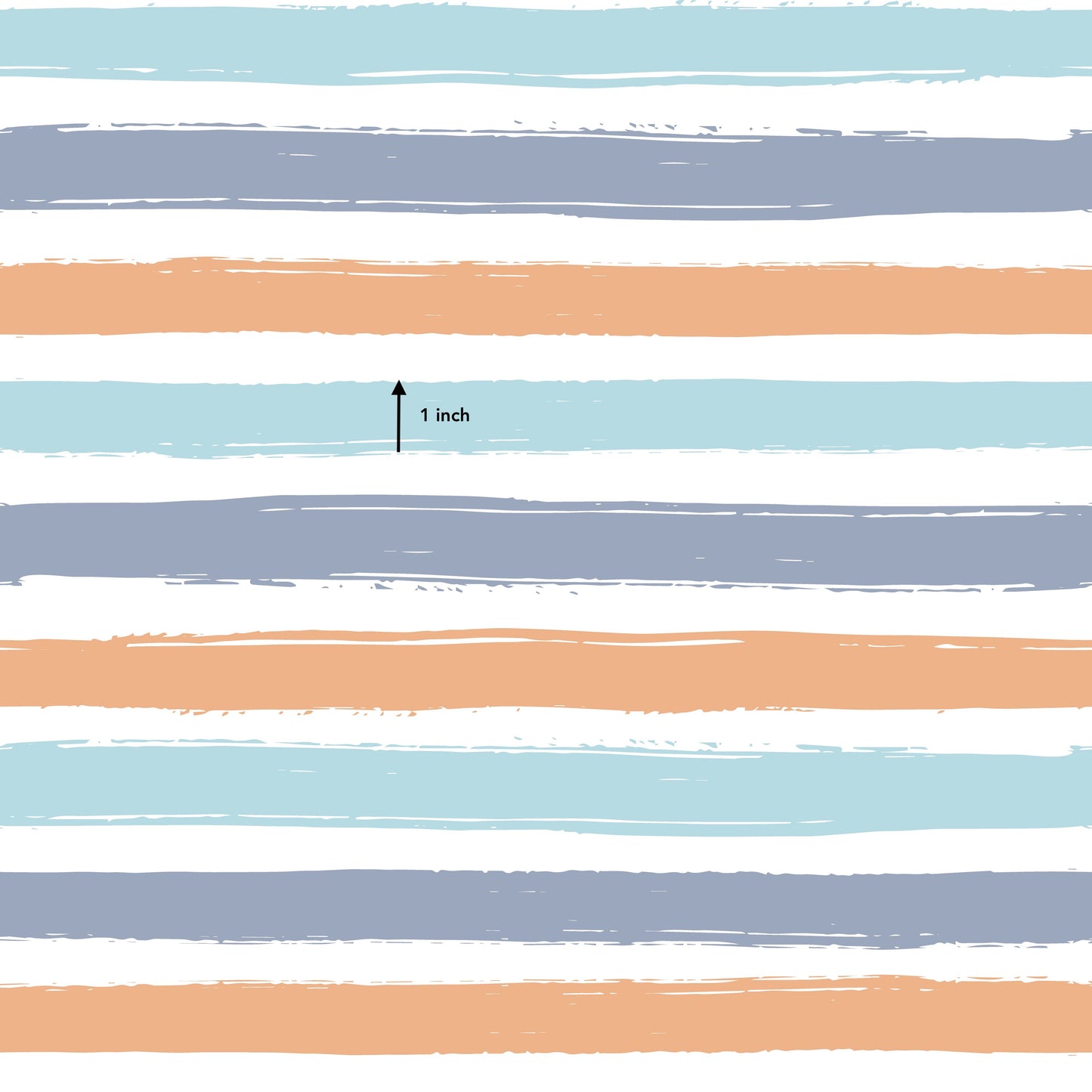 Pastel Orange Stripe Combo (September Pre-Order) - Fabric