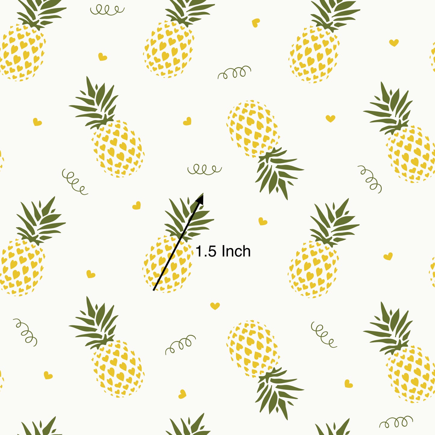 Pineapple Squiggles (September Pre-Order) - Fabric