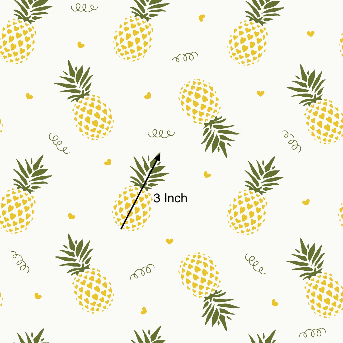 Pineapple Squiggles (September Pre-Order) - Fabric