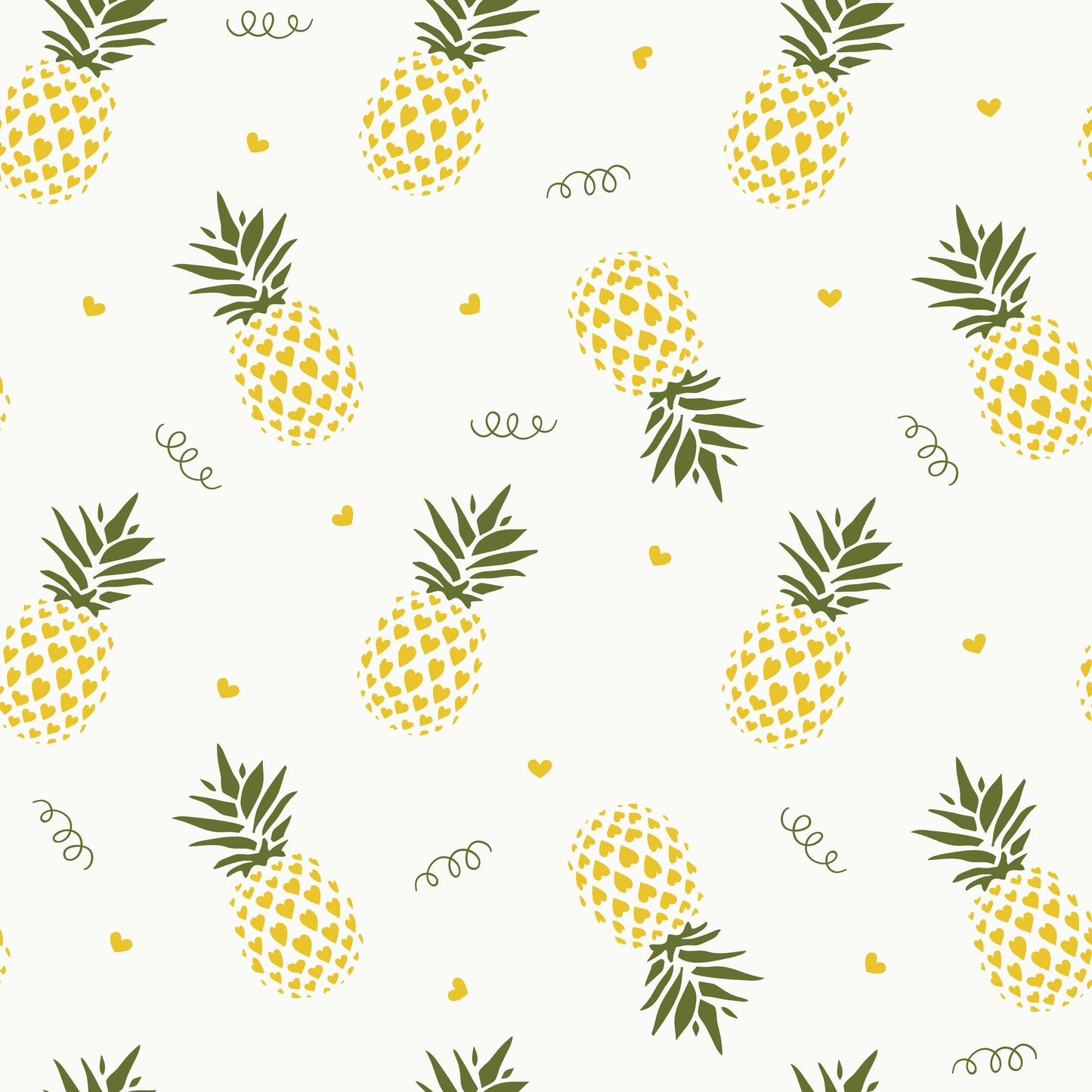Pineapple Squiggles (September Pre-Order) - Fabric