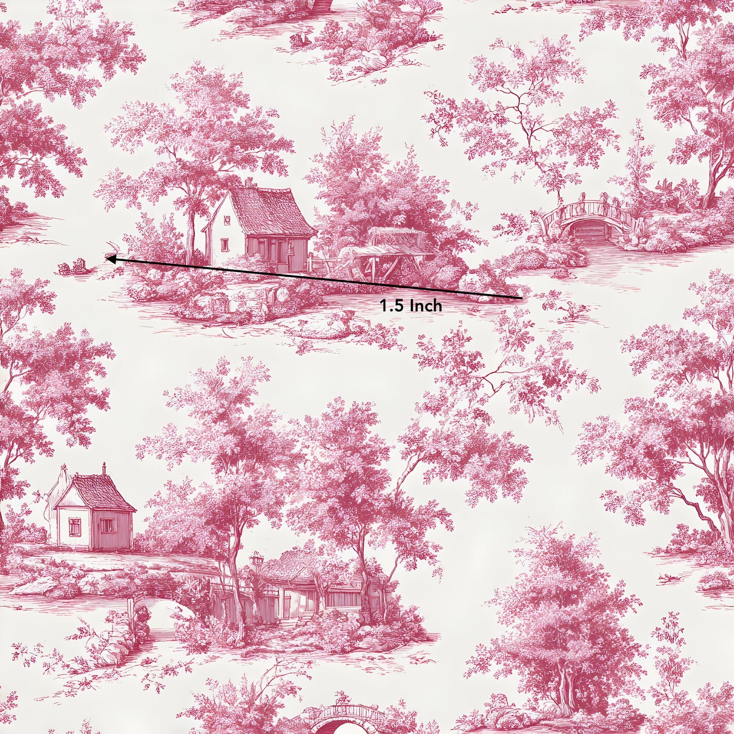 Pink Countryside Sketch (March Pre-Order) - Fabric