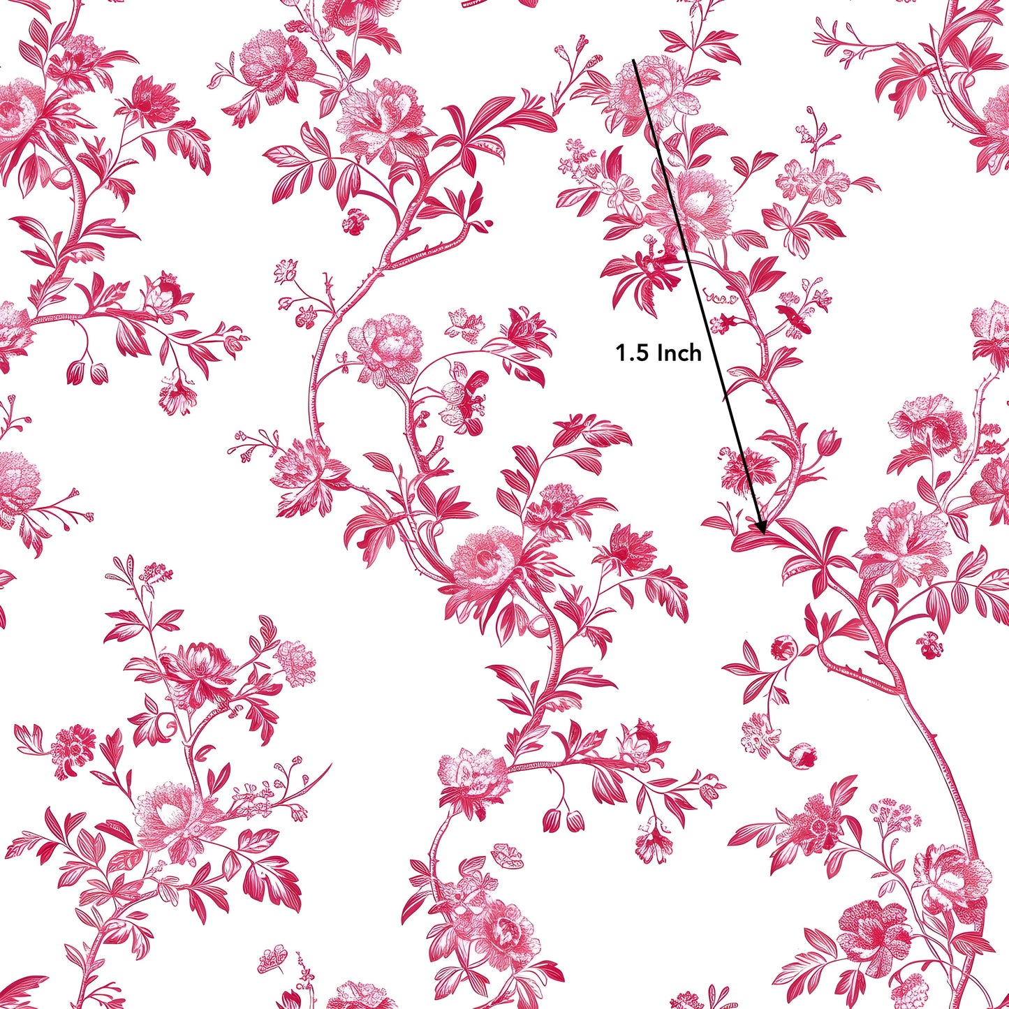 Pink Flower Vine (March Pre-Order) - Fabric