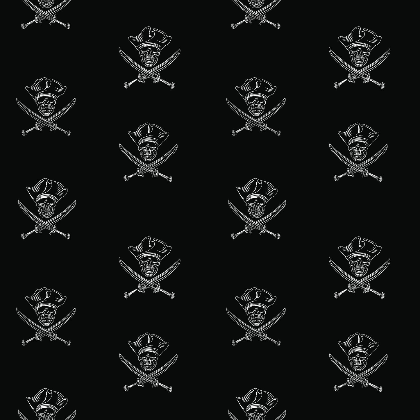 Pirate Logo Black/Maroon/Blue (September Pre-Order) - Fabric