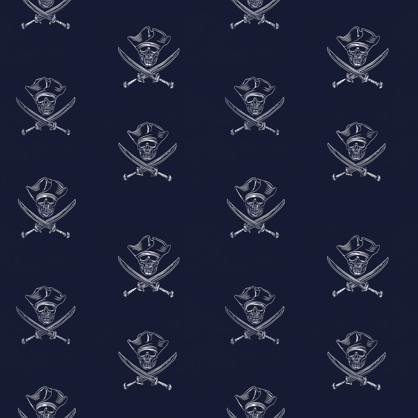 Pirate Logo Black/Maroon/Blue (September Pre-Order) - Fabric