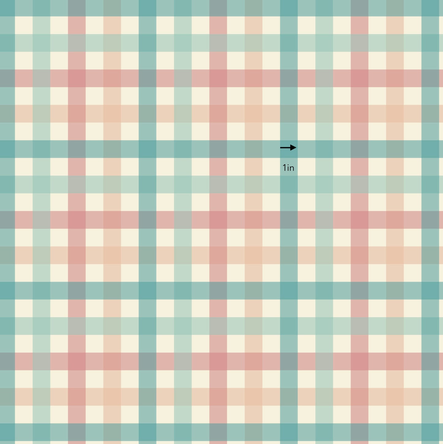 Red & Teal Gingham (September Pre-Order) - Fabric